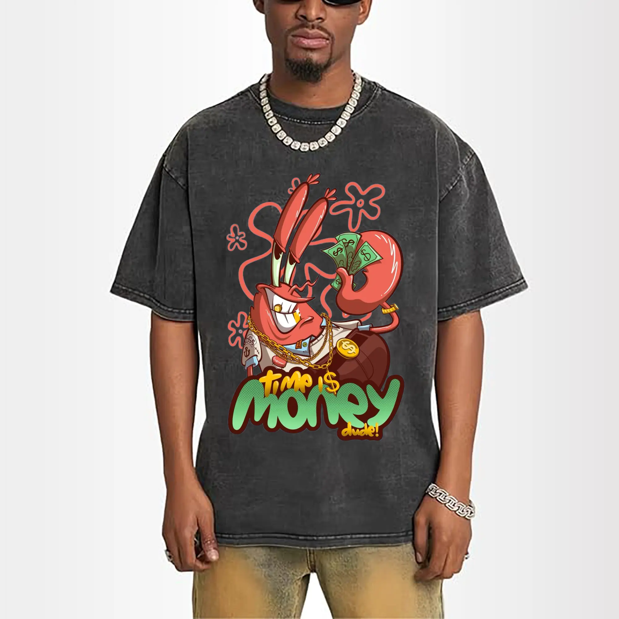 Spongebob Squarepants Mr. Krabs time is money Shirt