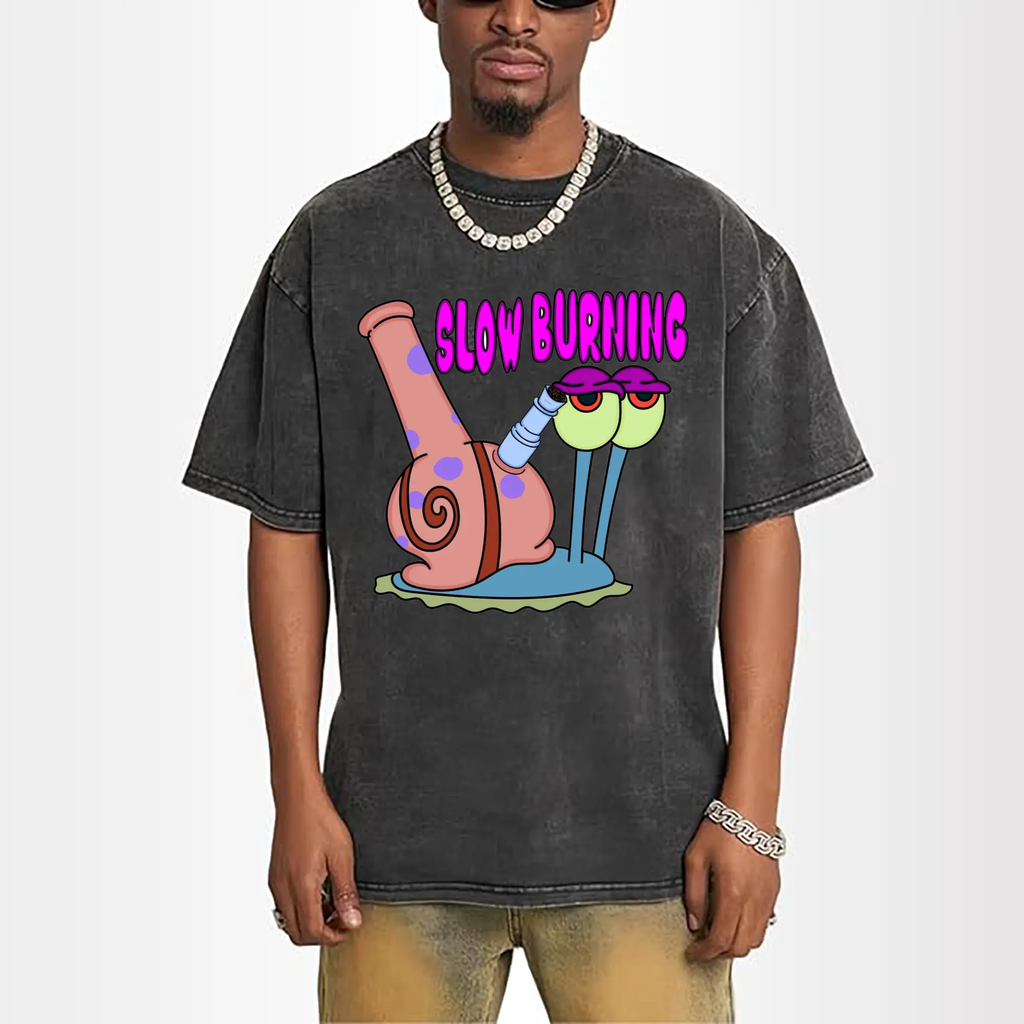 SpongeBob SquarePants Gary the Snail slow burning T-Shirt