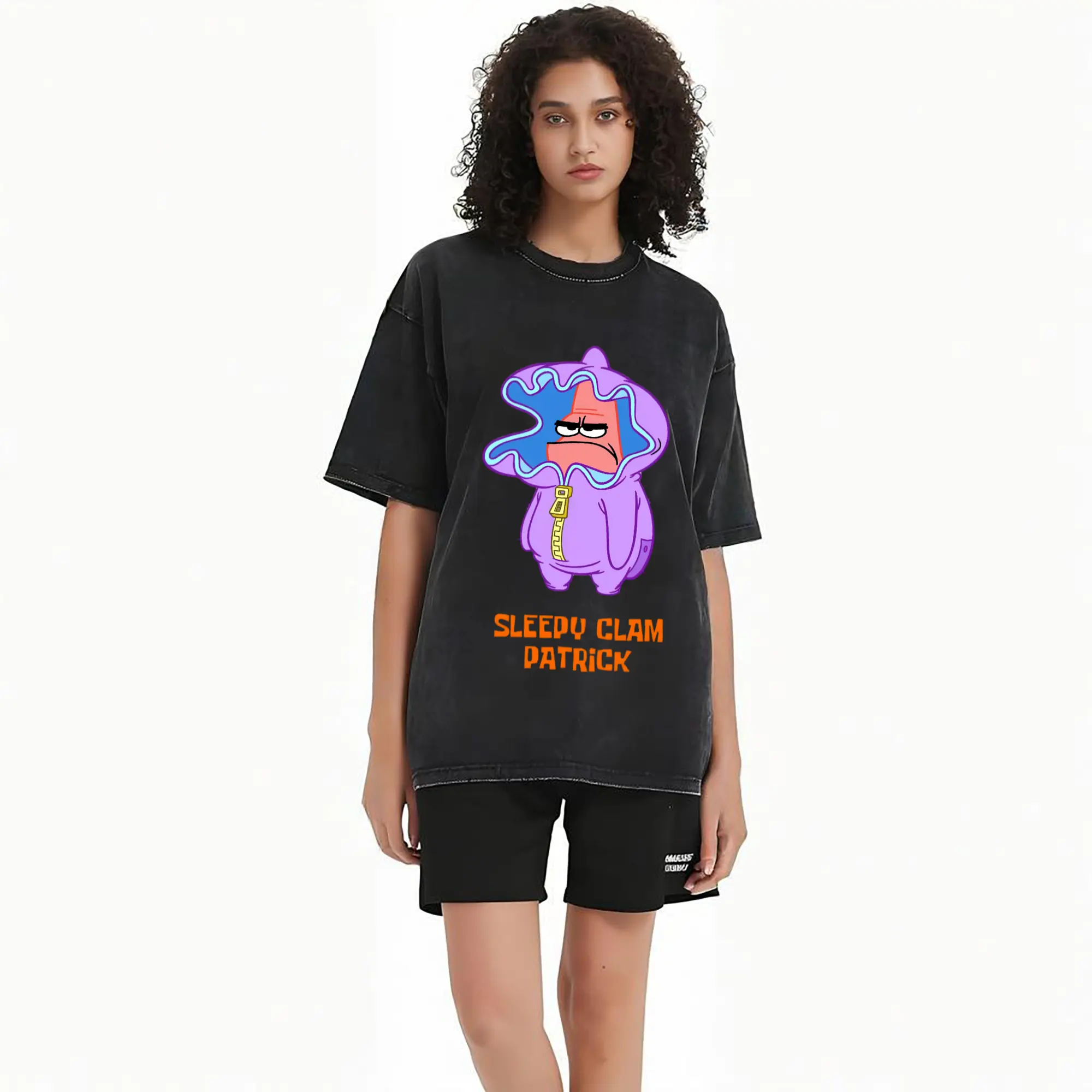 spongebob patrick star sleepy clam t-shirt