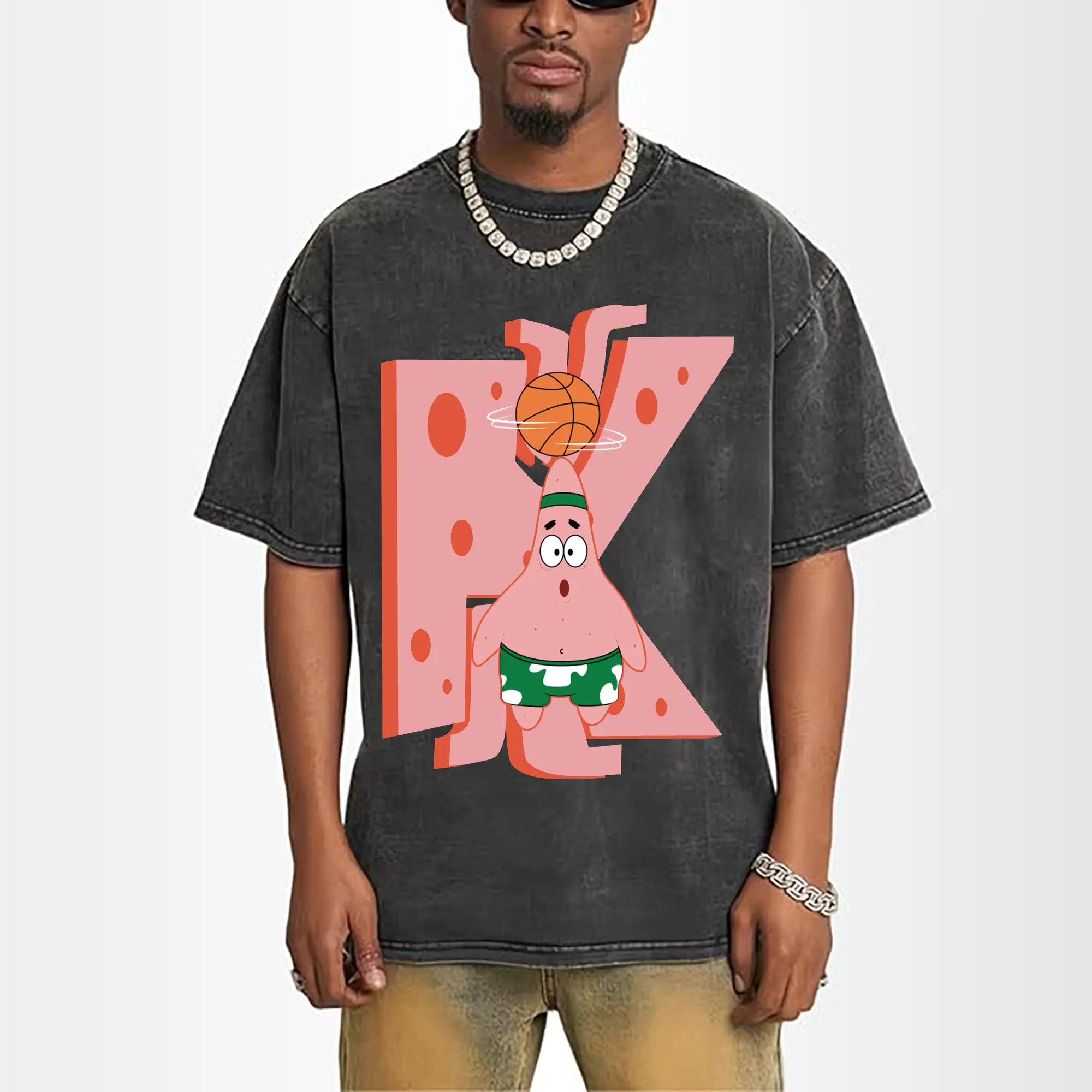 Patrick Star play basketball Graphic T-Shirt