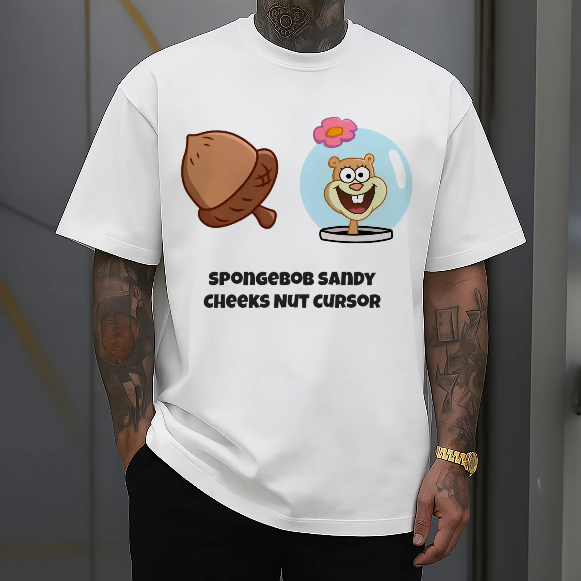 SpongeBob Sandy Cheeks nut cursor t-shirt