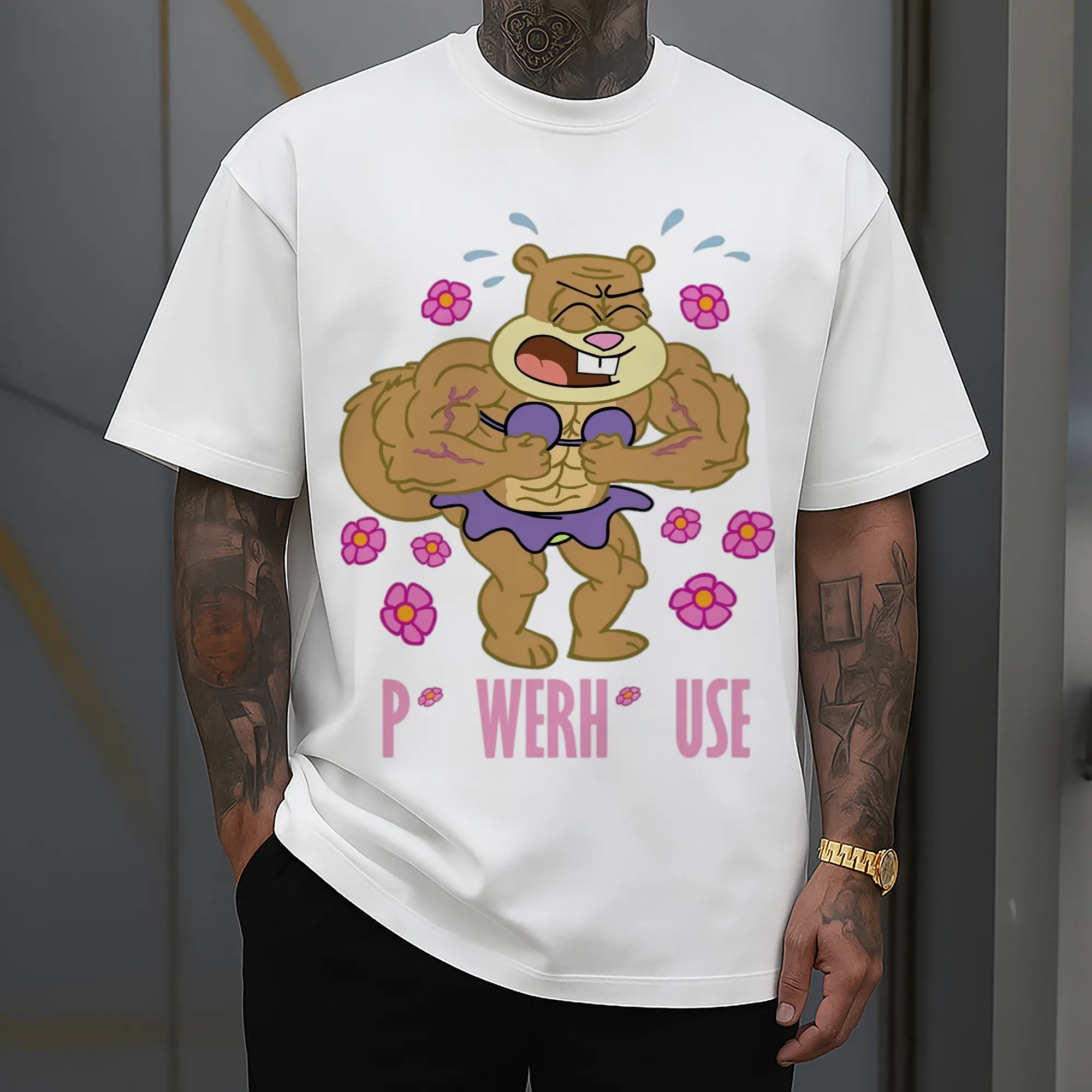 SpongeBob Sandy Cheeks show power Graphic Tee