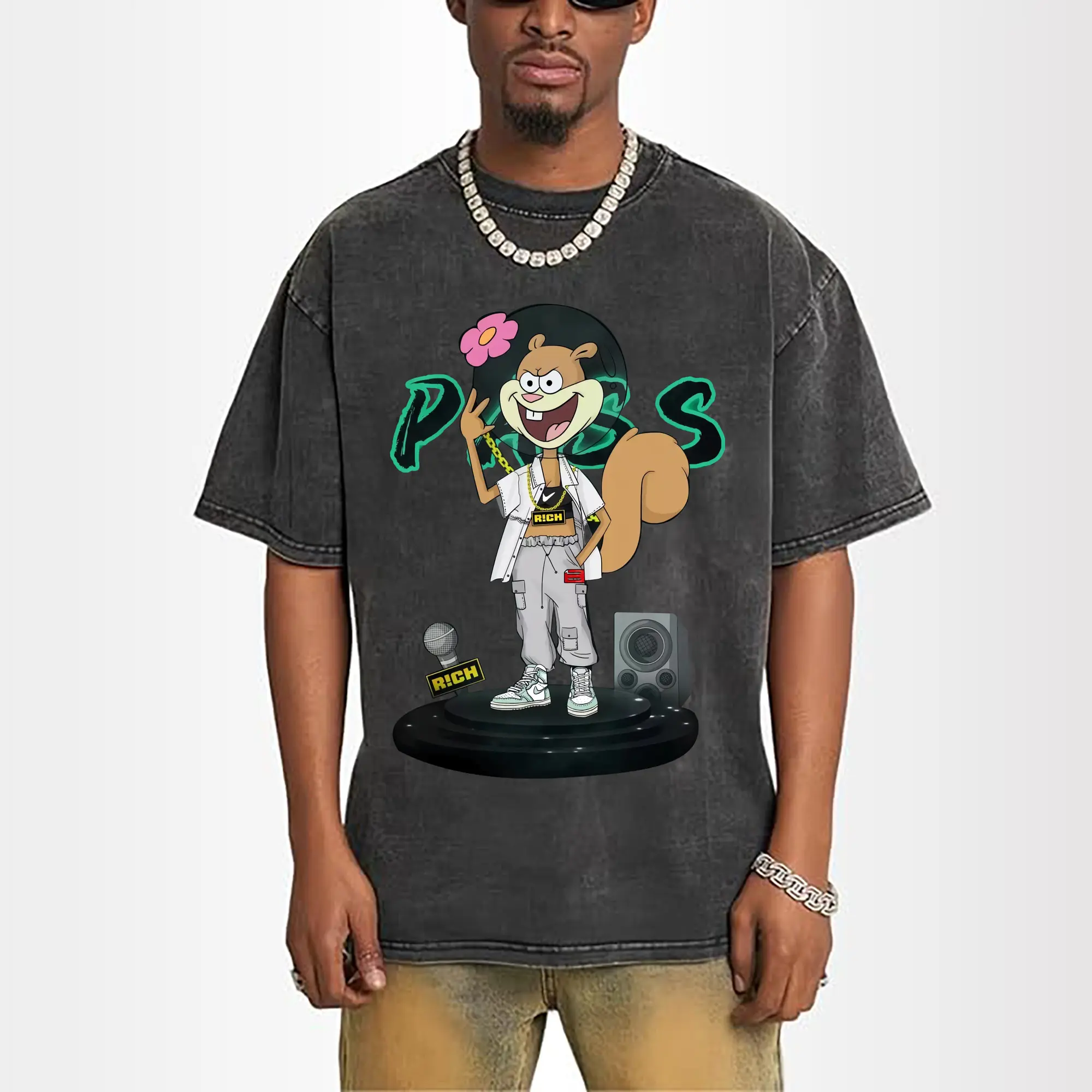 SpongeBob Sandy Cheeks hip hop Graphic Tee