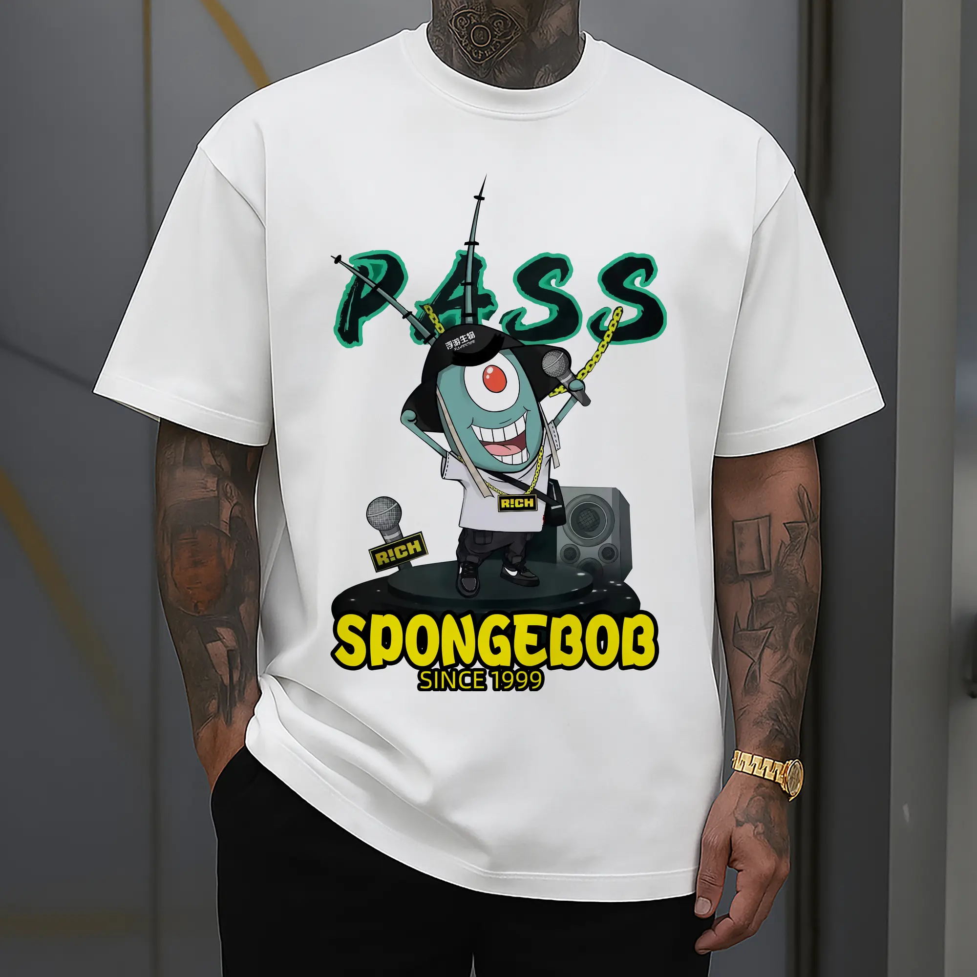 Sheldon J. Plankton hip hop shirt