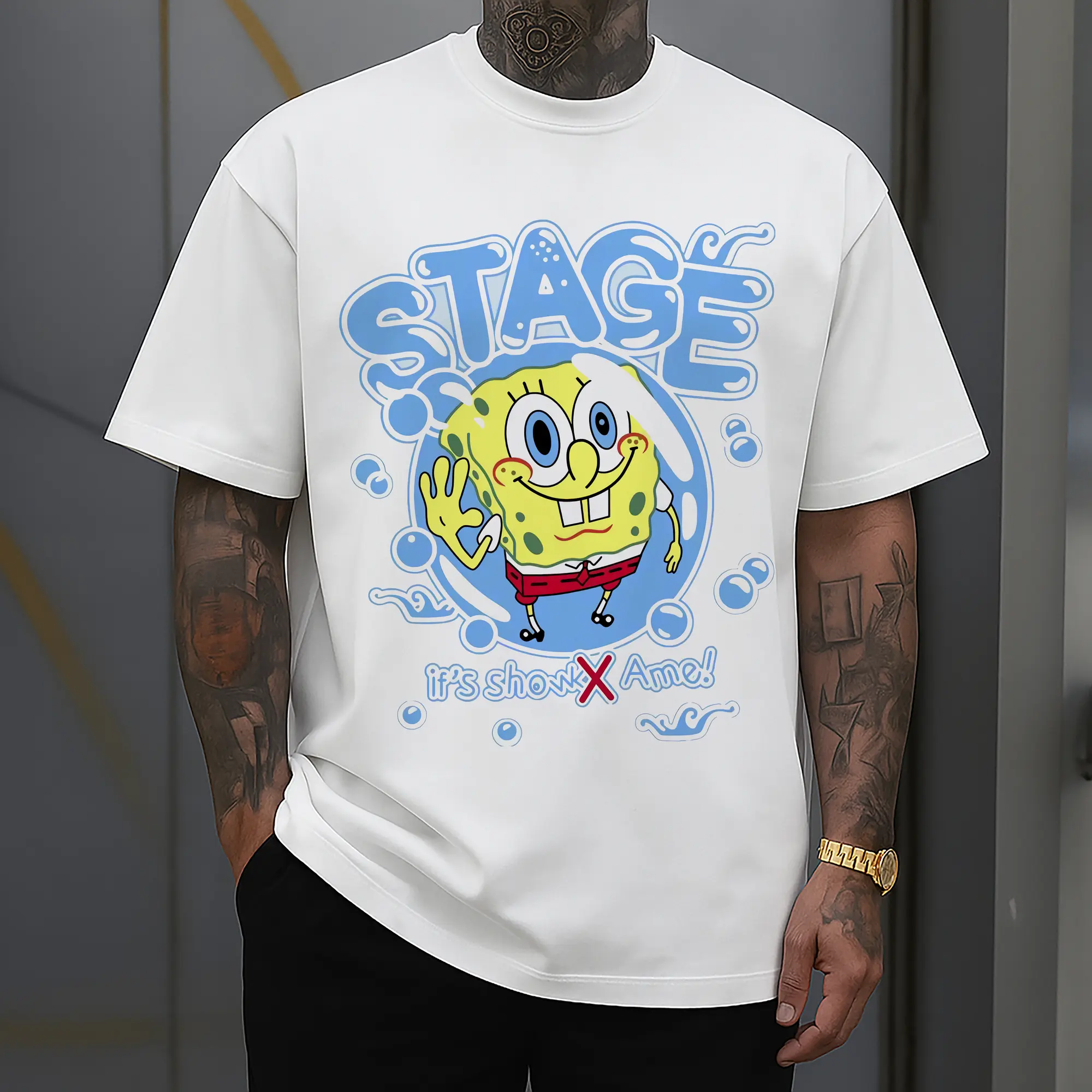 spongebob squarepants ‘if show me ’graphic t-shirt