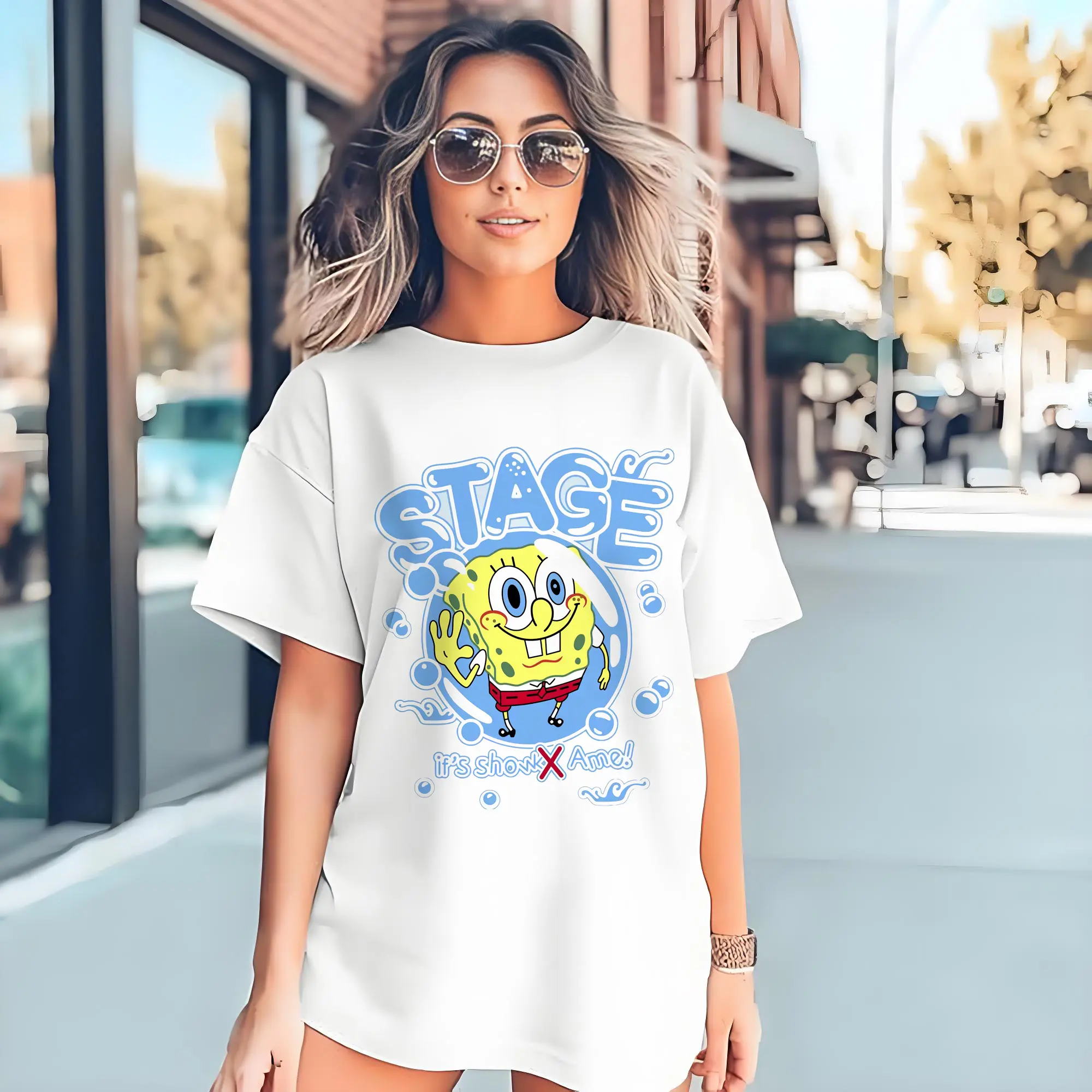 spongebob squarepants ‘if show me ’graphic t-shirt