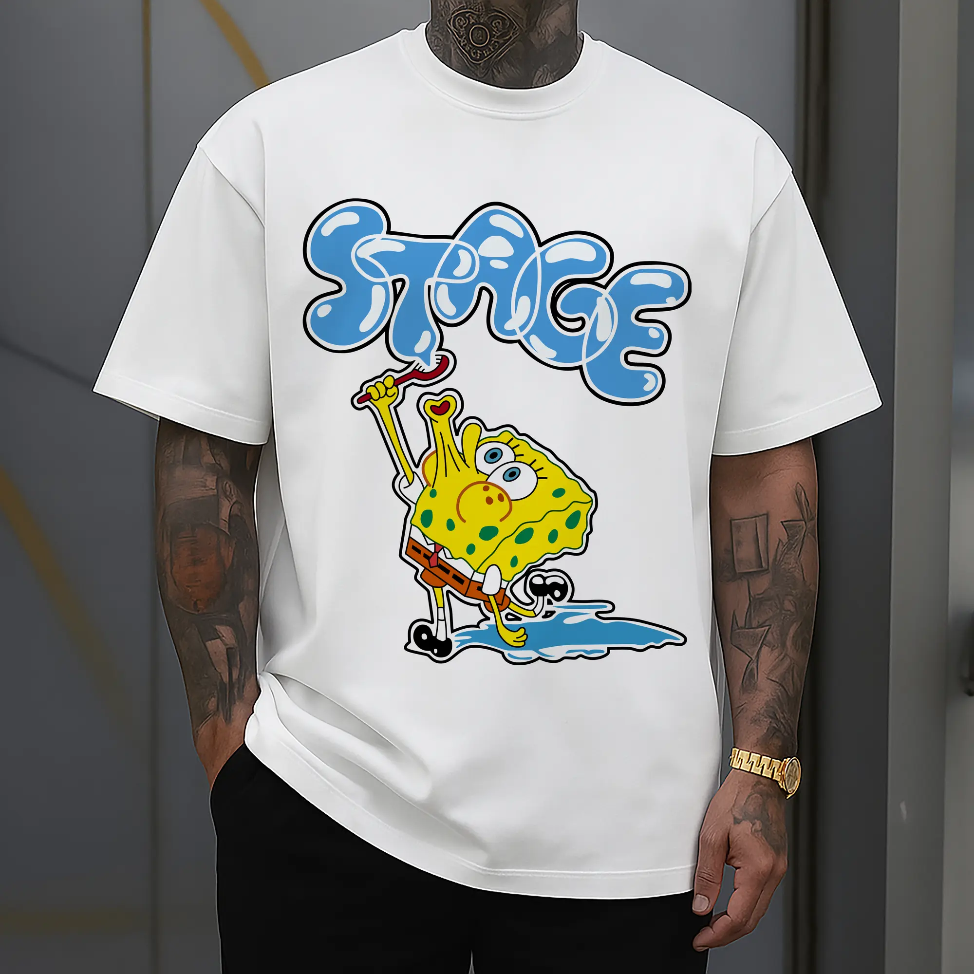 spongebob squarepants blow bubbles designs t shirt
