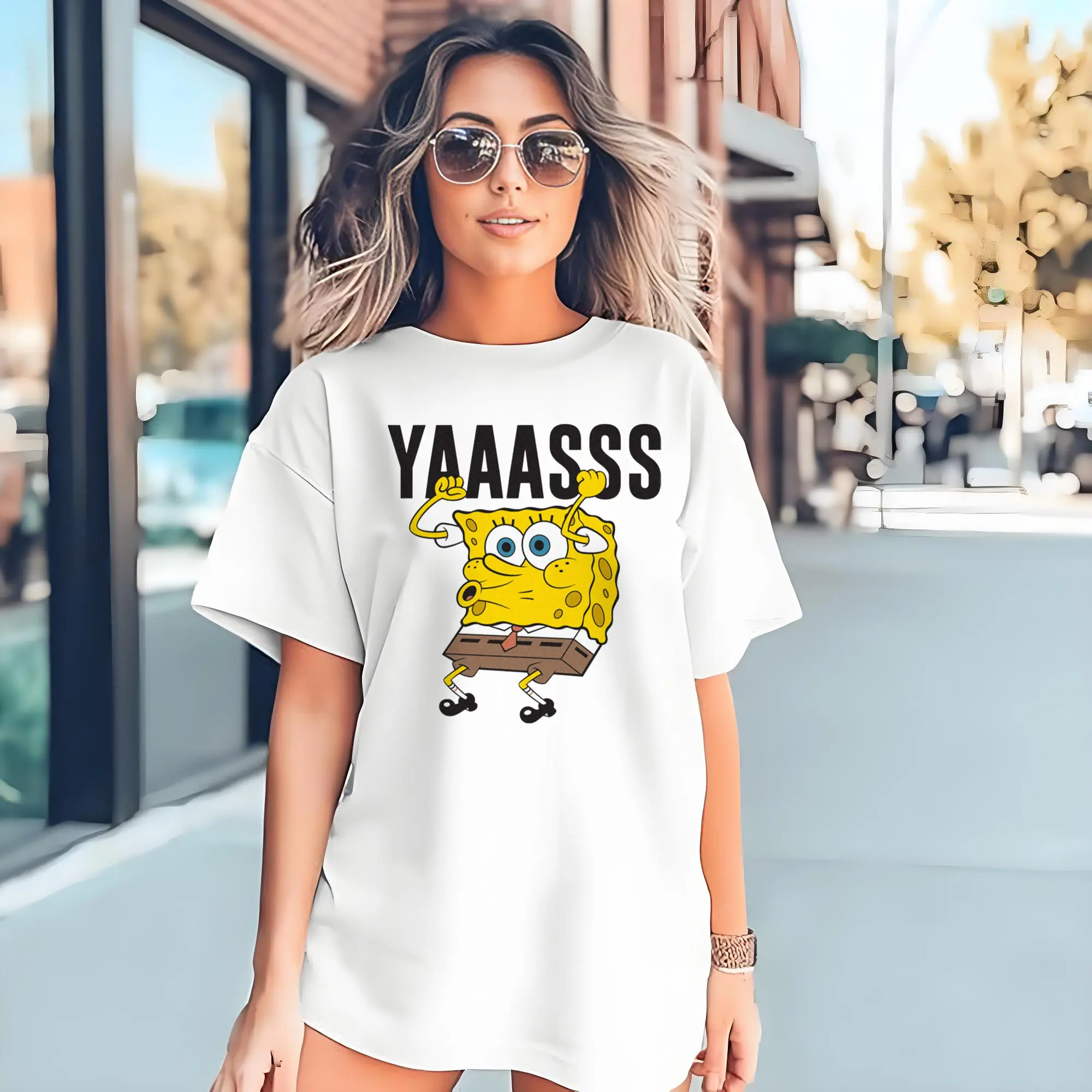 spongebob squarepants cheer designs t shirt