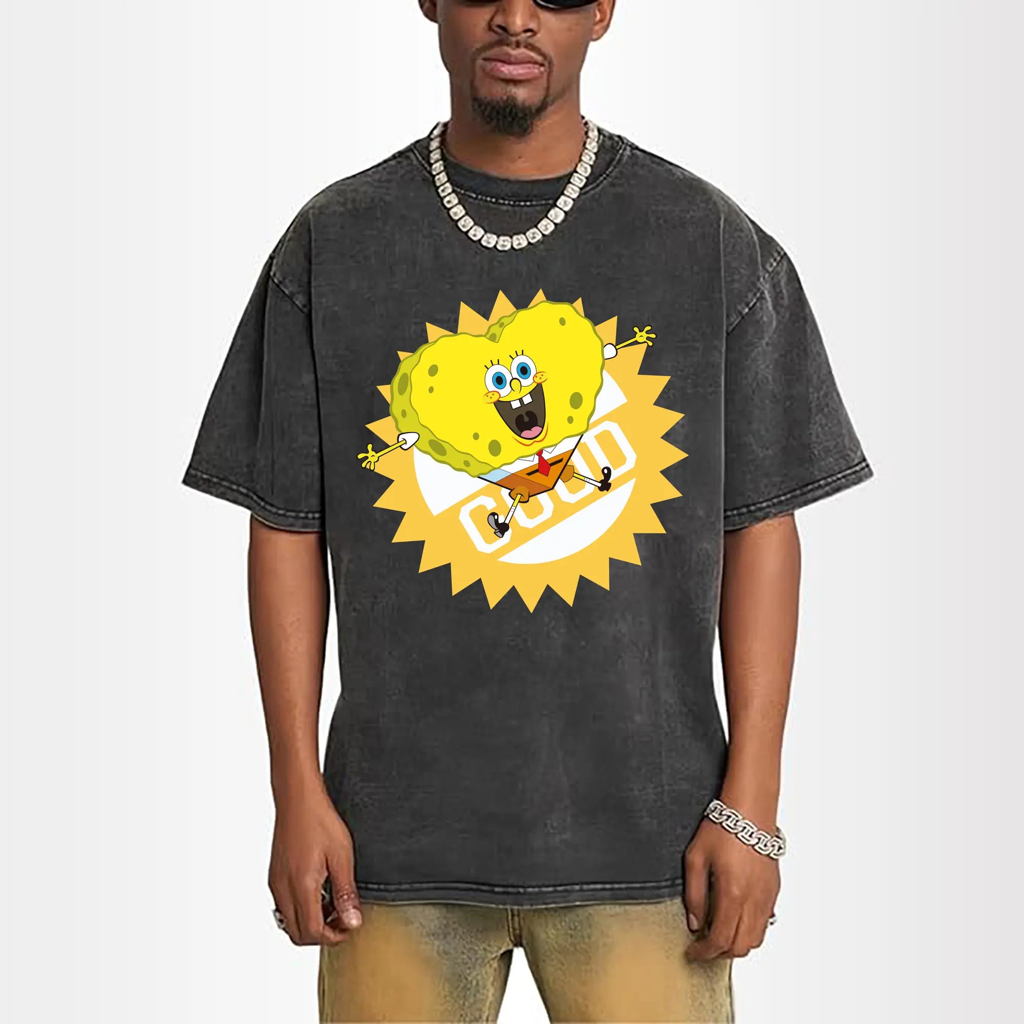 heart-shaped spongebob squarepants t shirt