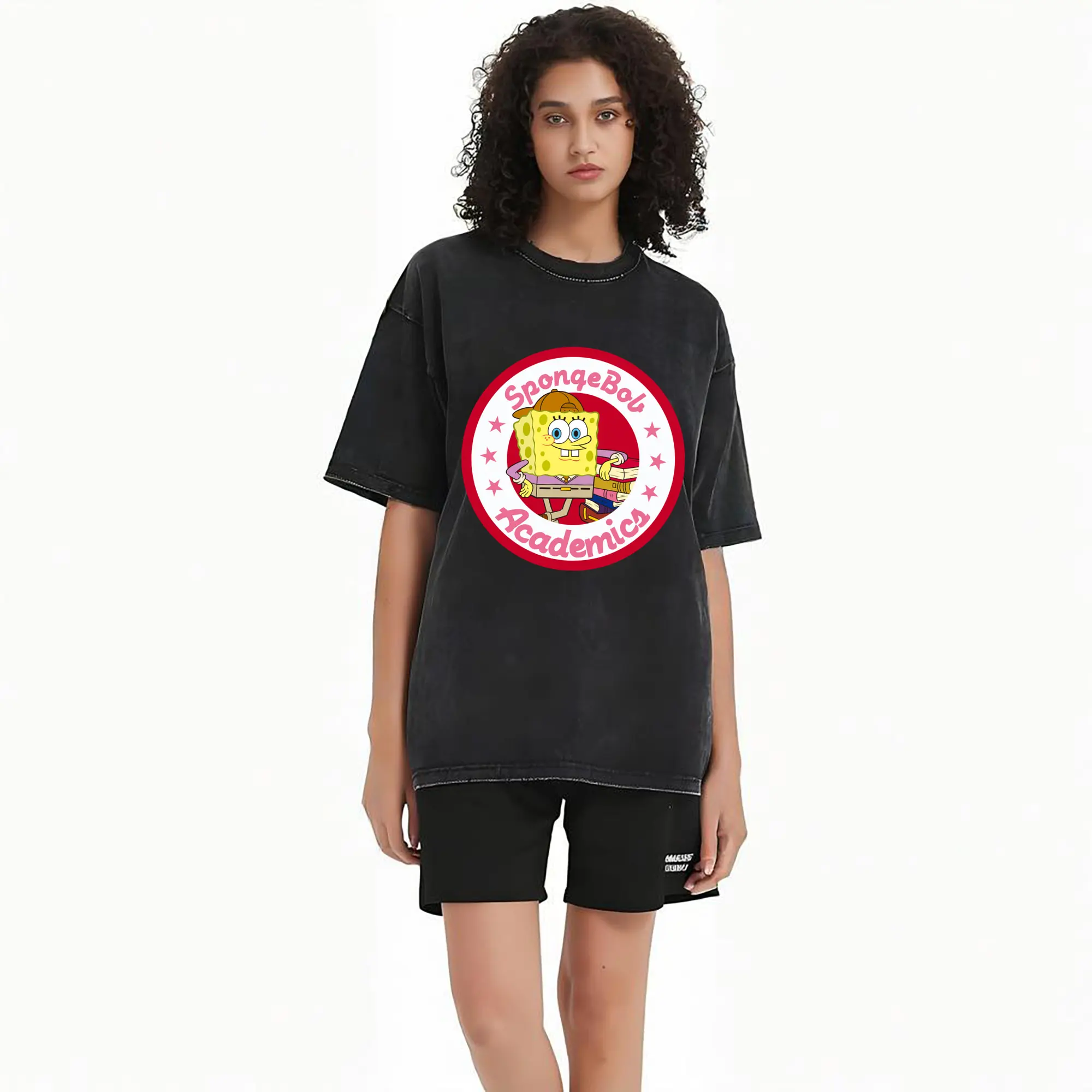 mens spongebob squarepants  academic t-shirt