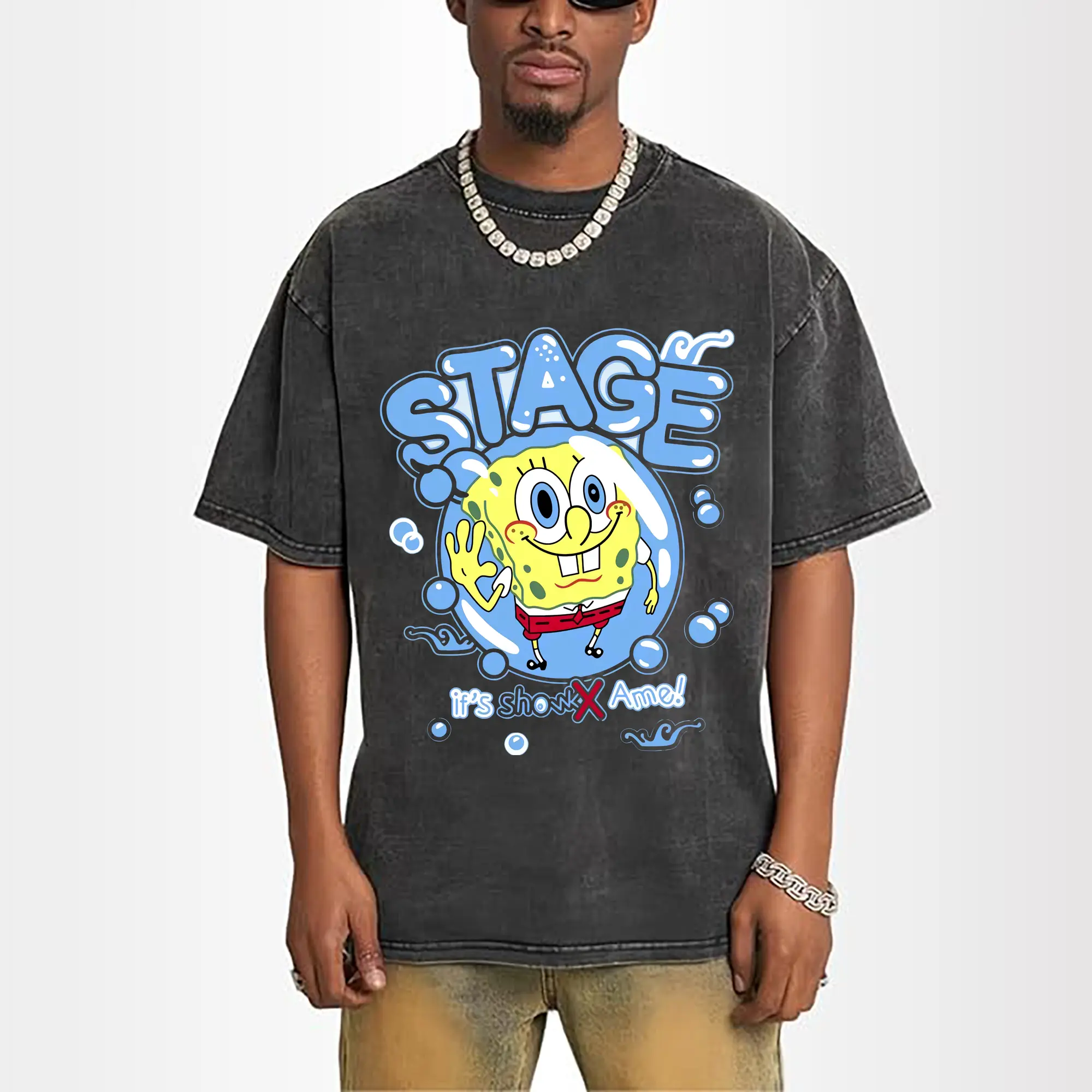spongebob squarepants ‘if show me ’graphic t-shirt