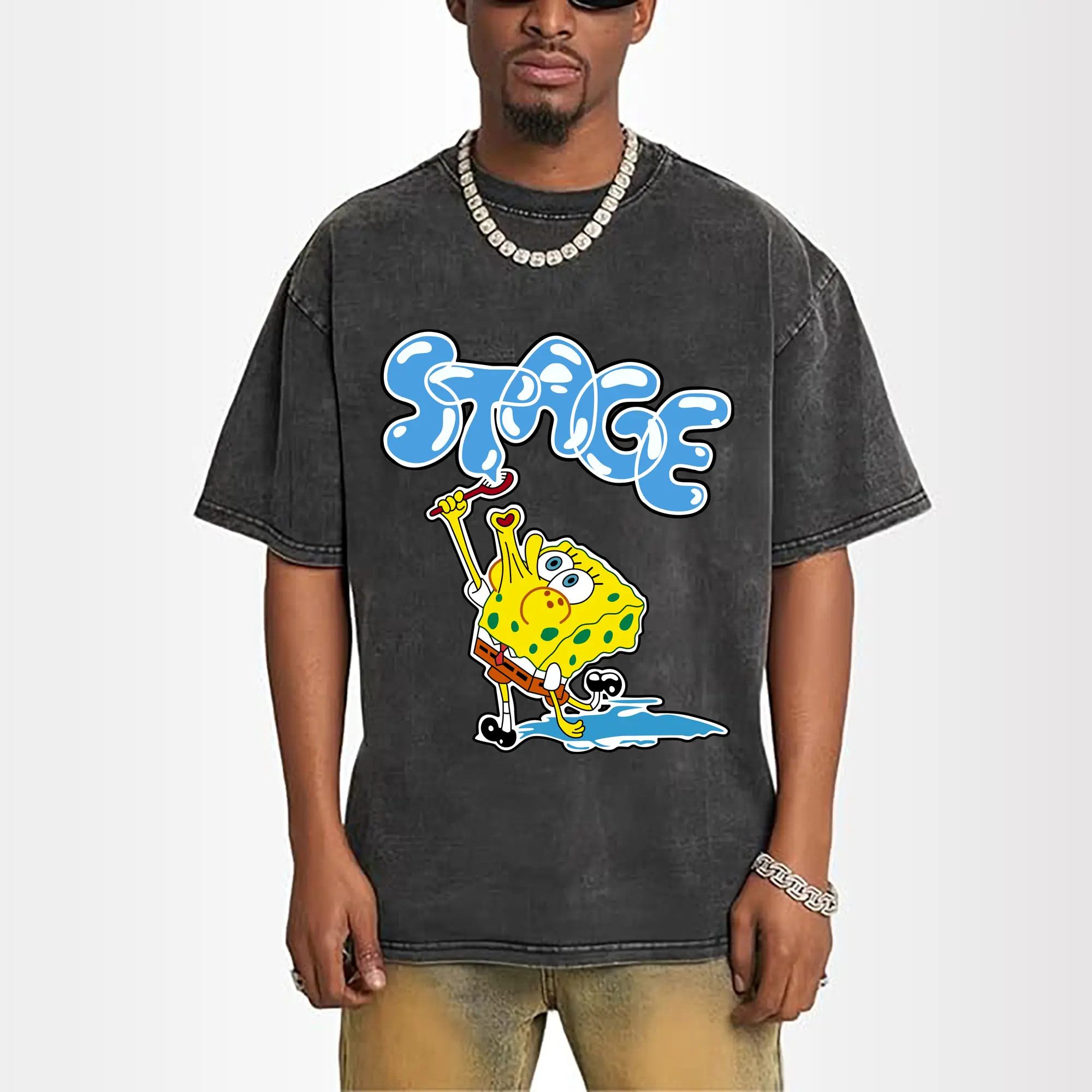 spongebob squarepants blow bubbles designs t shirt
