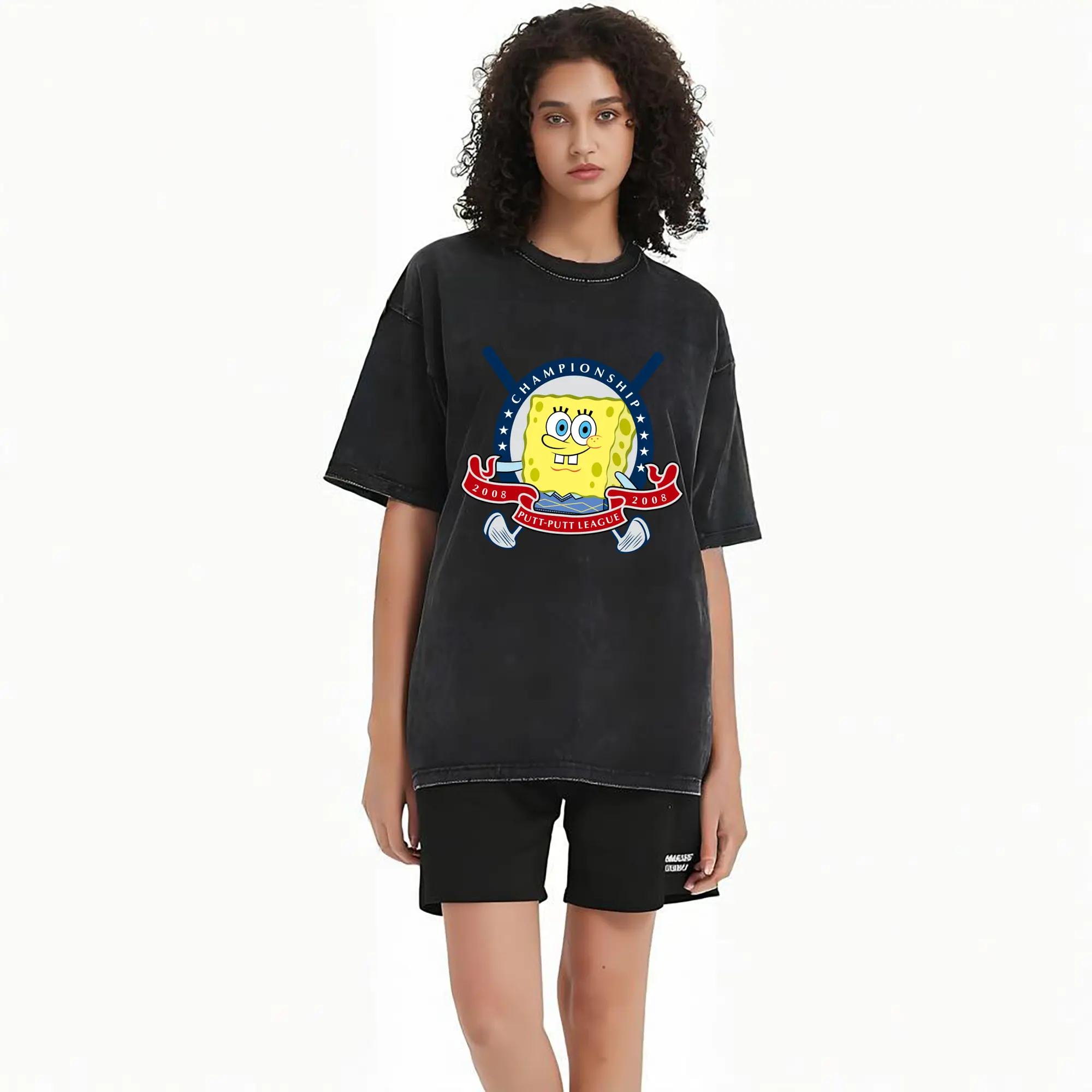 spongebob squarepants putt putt league art t shirt
