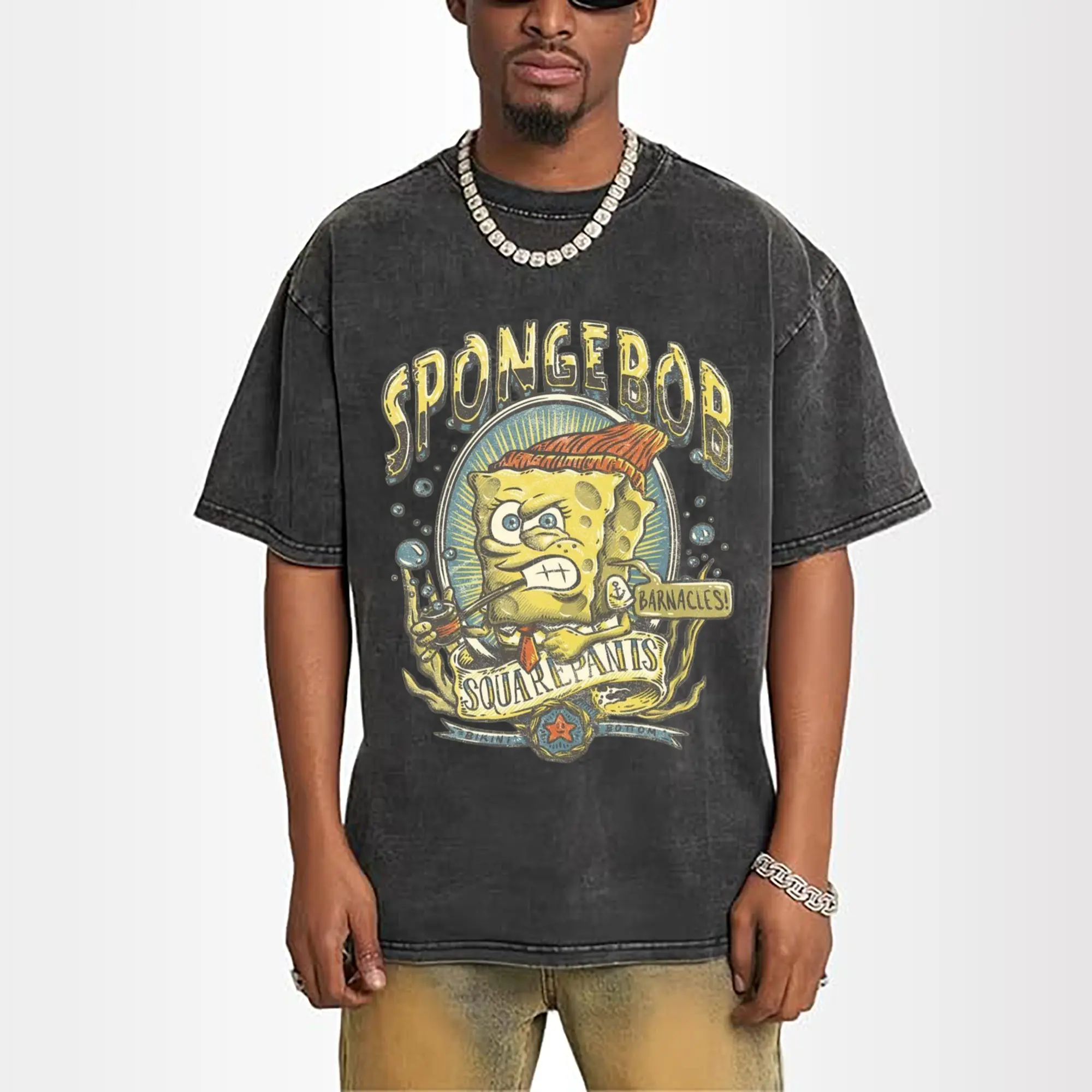 spongebob squarepants Retro art t shirt