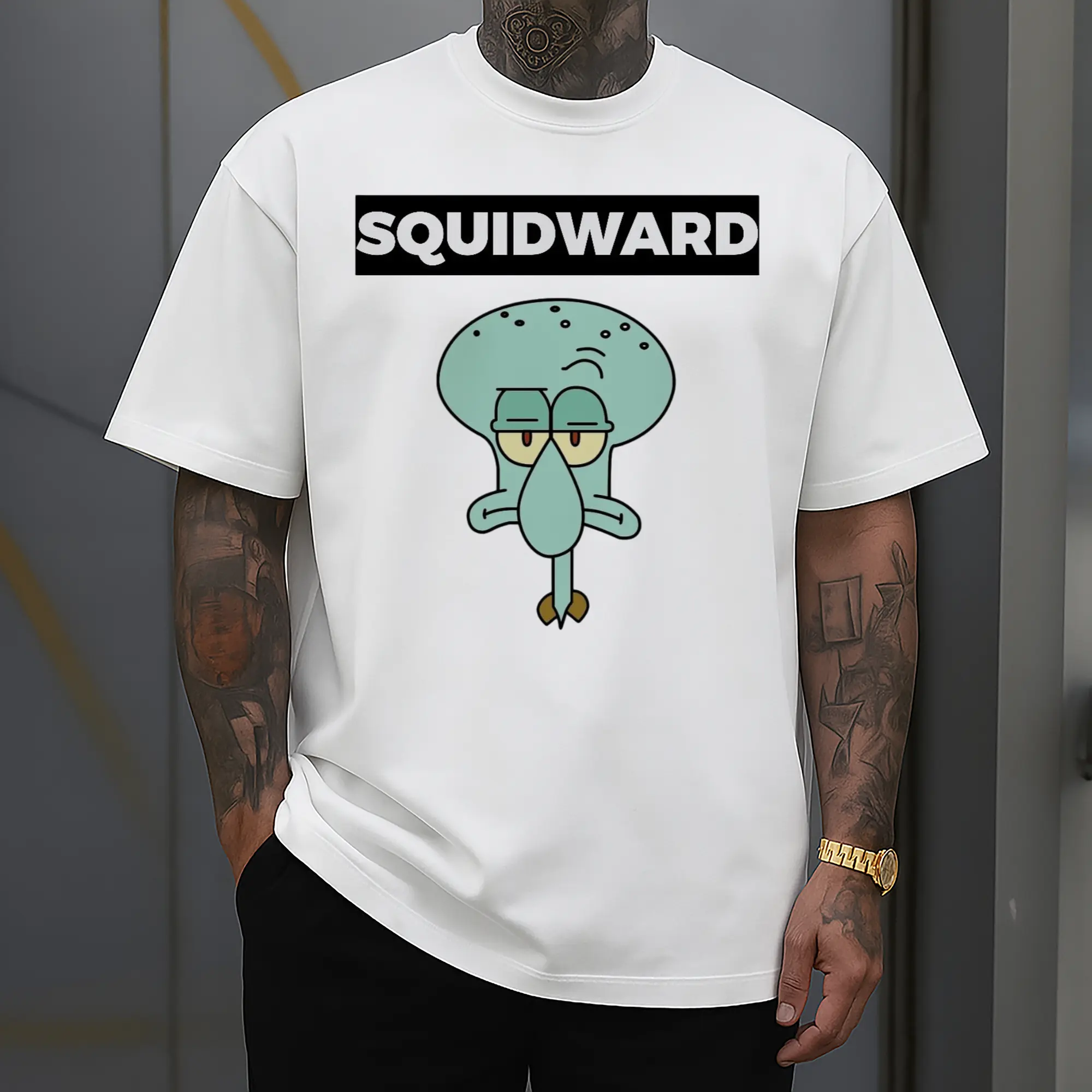 Men's Squidward Tentacles Short Sleeve T-Shirt