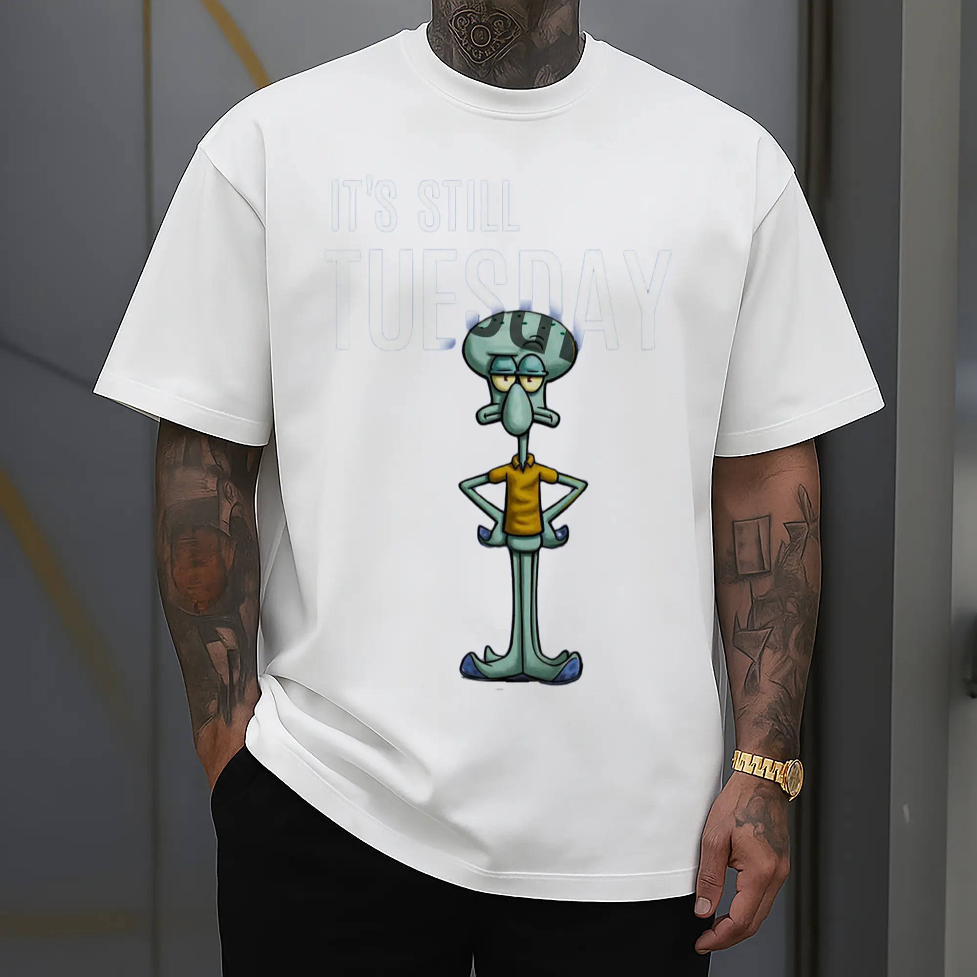 Spongebob Squidward It's still tuesday t-shirt
