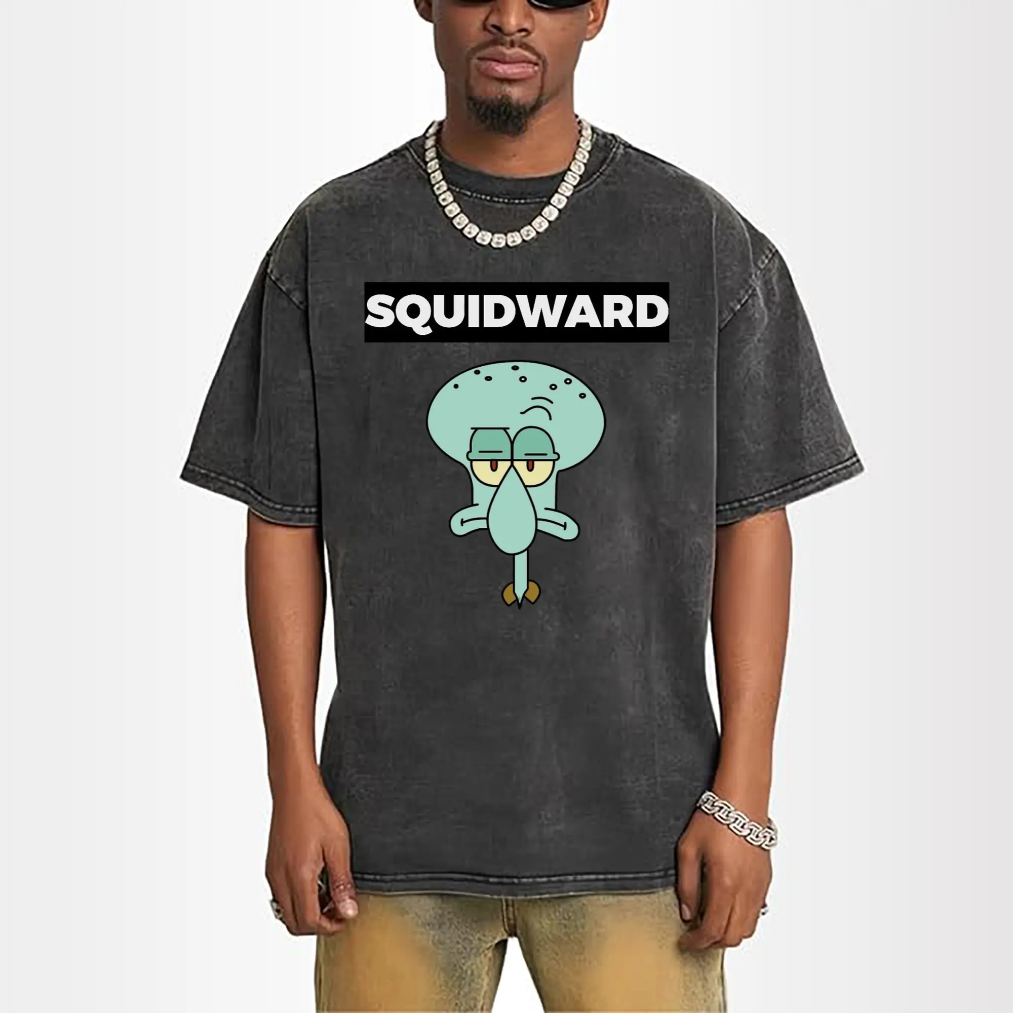 Men's Squidward Tentacles Short Sleeve T-Shirt