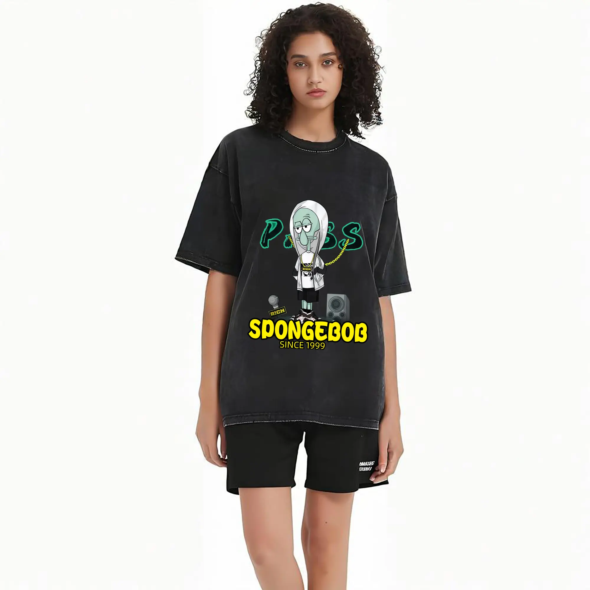 Spongebob Squidward hip hop Costume T-Shirt