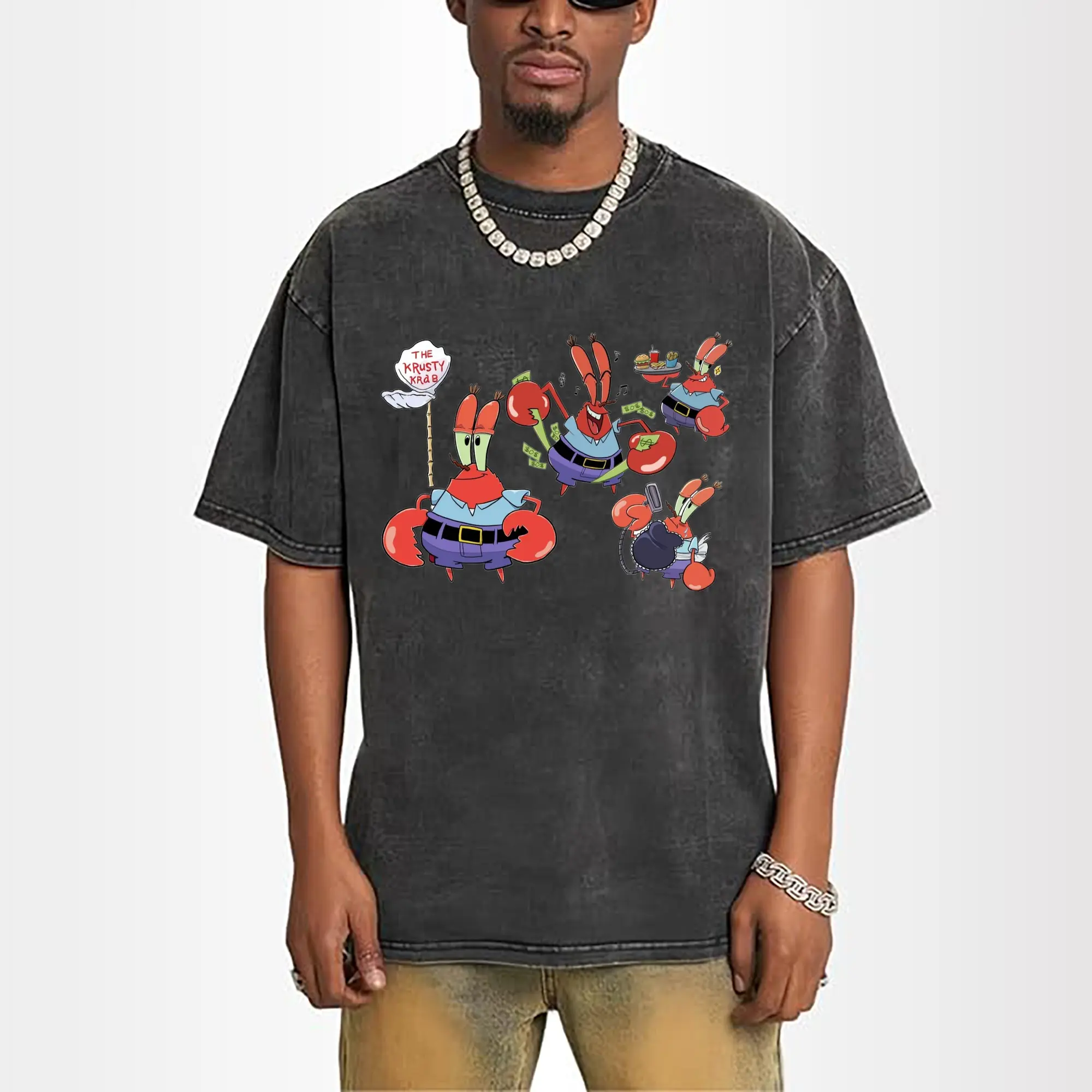 Spongebob Squarepants Mr. Krabs collage t-Shirt