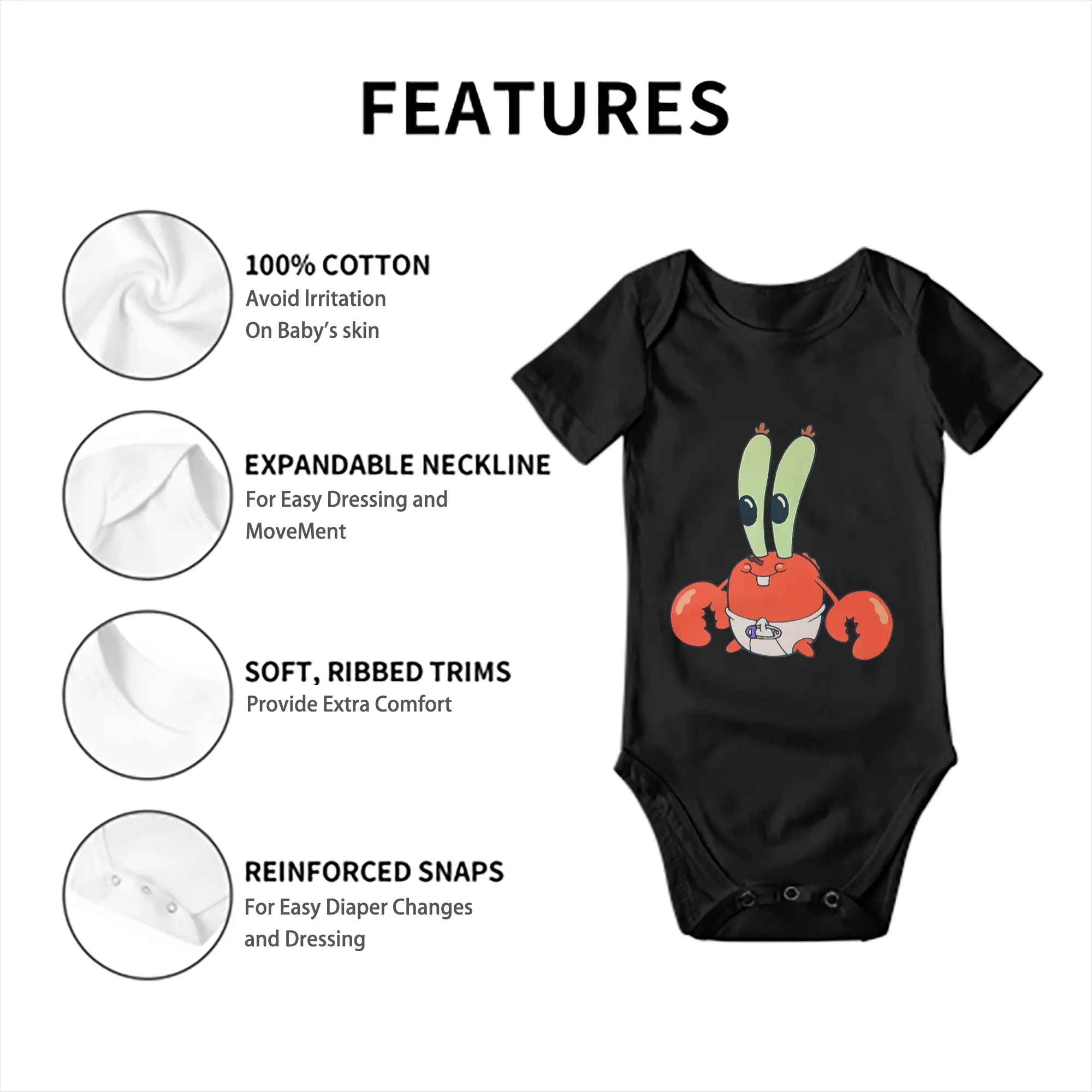 Spongebob Squarepants Mr. Krabs baby Shirt