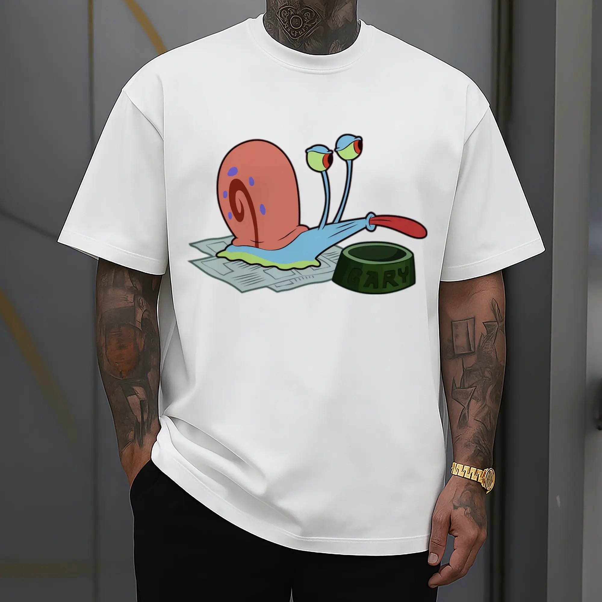 SpongeBob SquarePants Gary the Snail smile Graphic   Tee