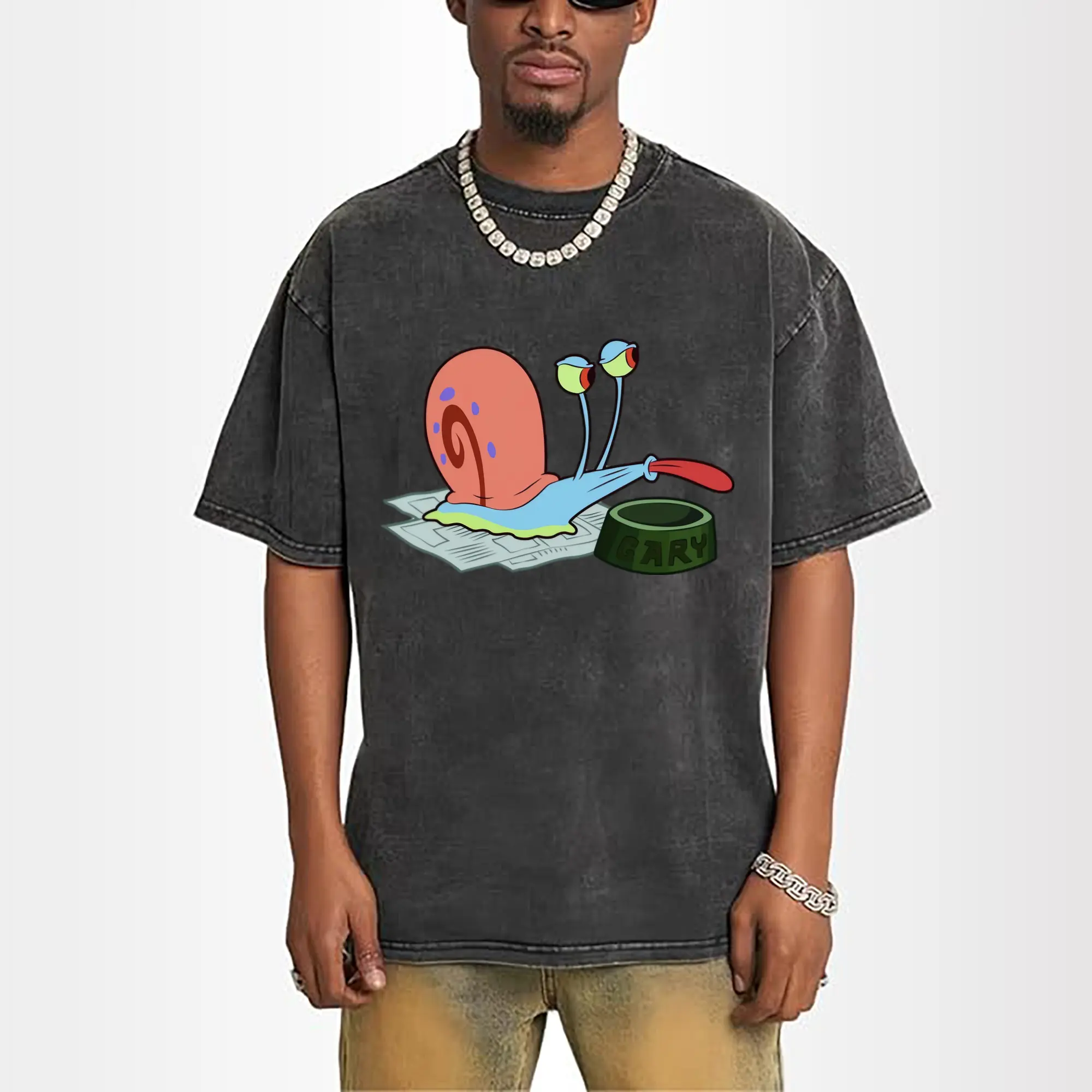 SpongeBob SquarePants Gary the Snail smile Graphic   Tee