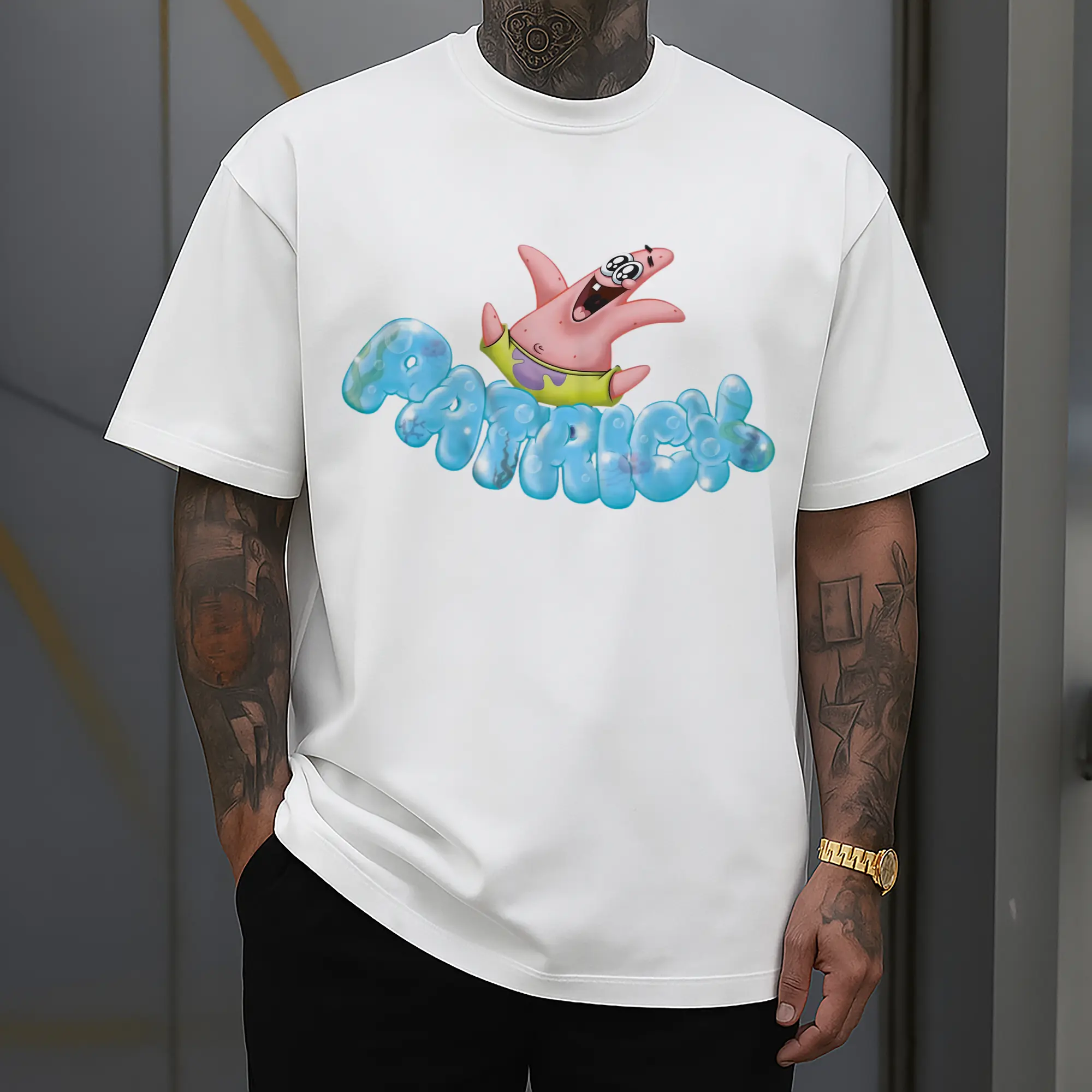 spongebob  super Patrick happy Graphic Tee