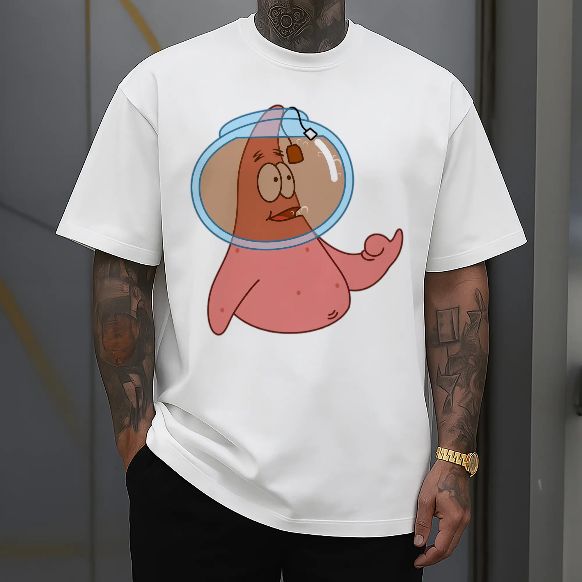 mens  Patrick Star  fuck Graphic T-Shirt