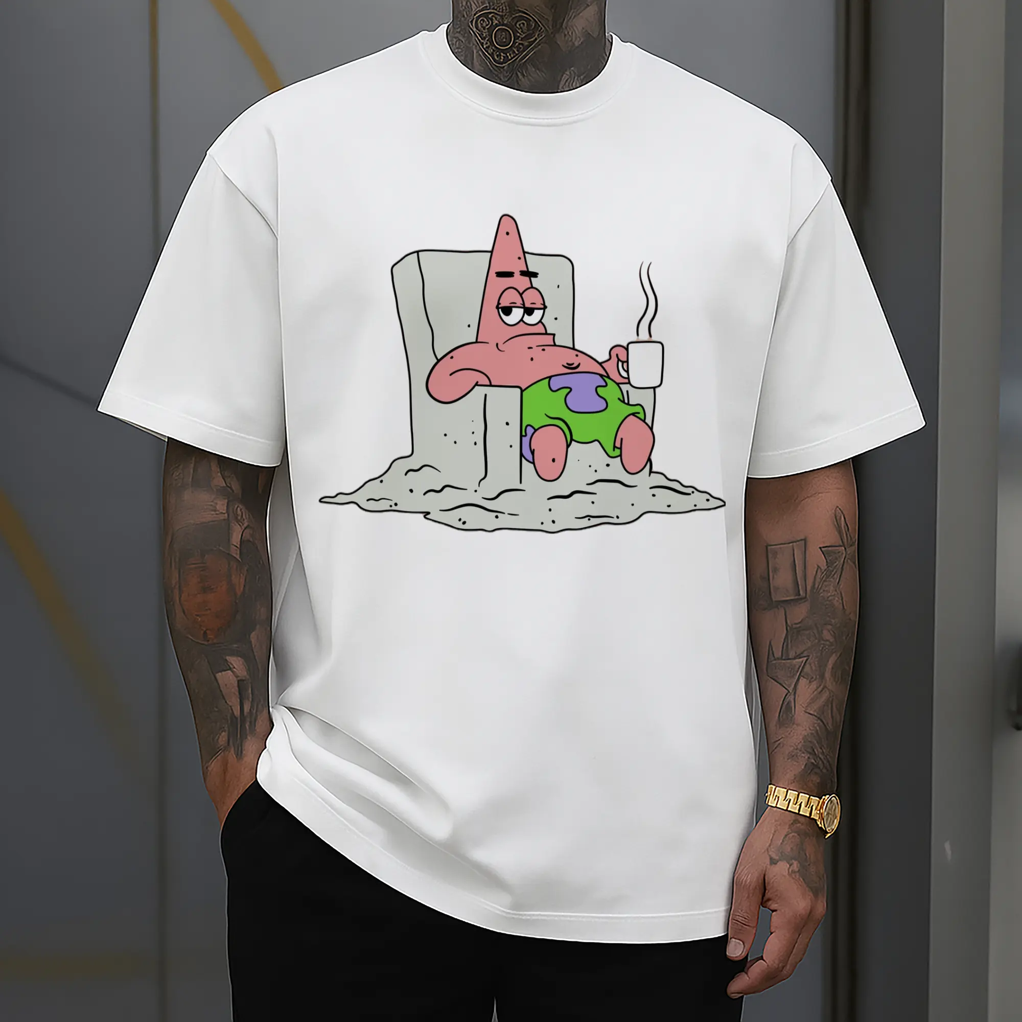 mens  Patrick Star  Graphic T-Shirt