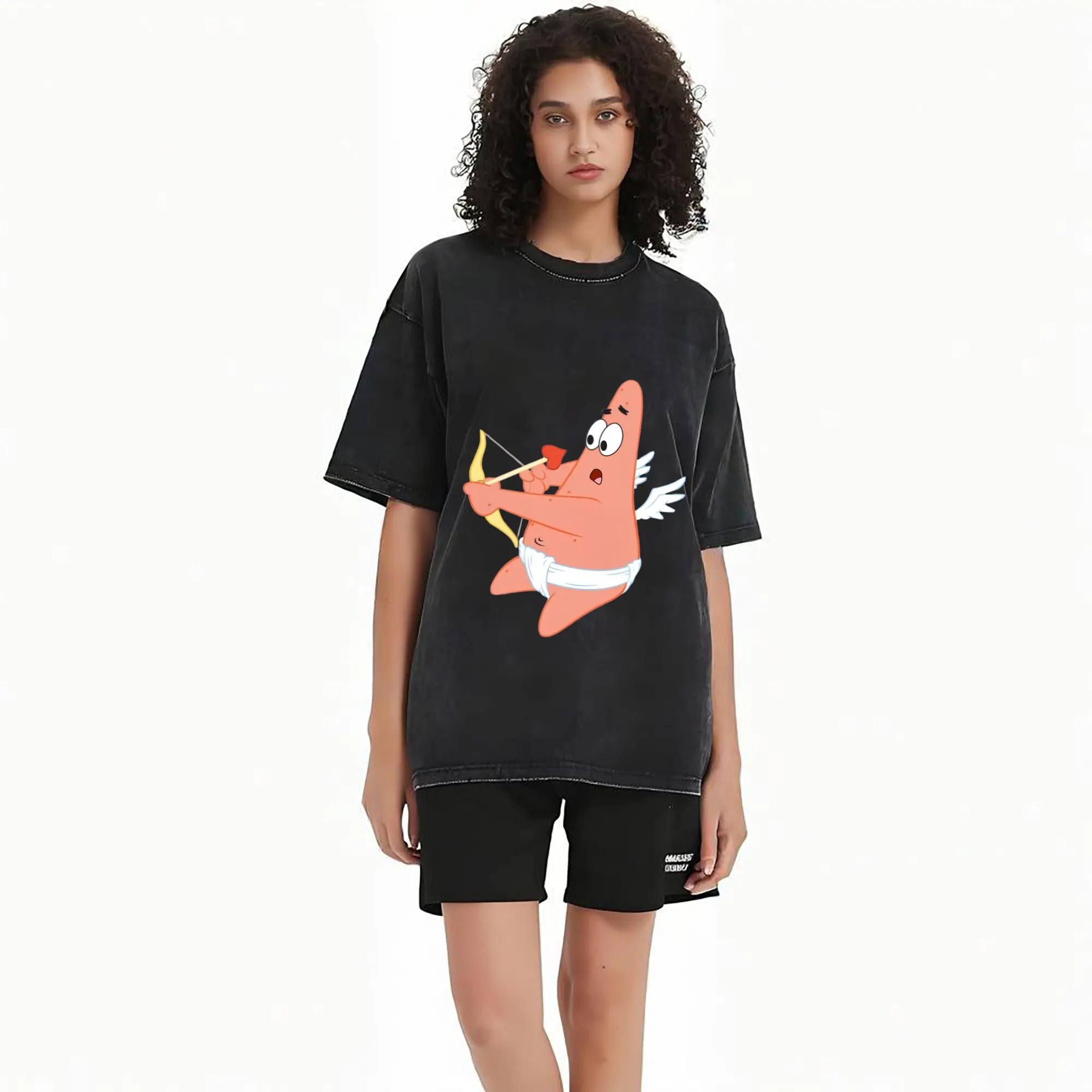 spongebob Patrick Star Cupid&#039;s Arrow Graphic Tee