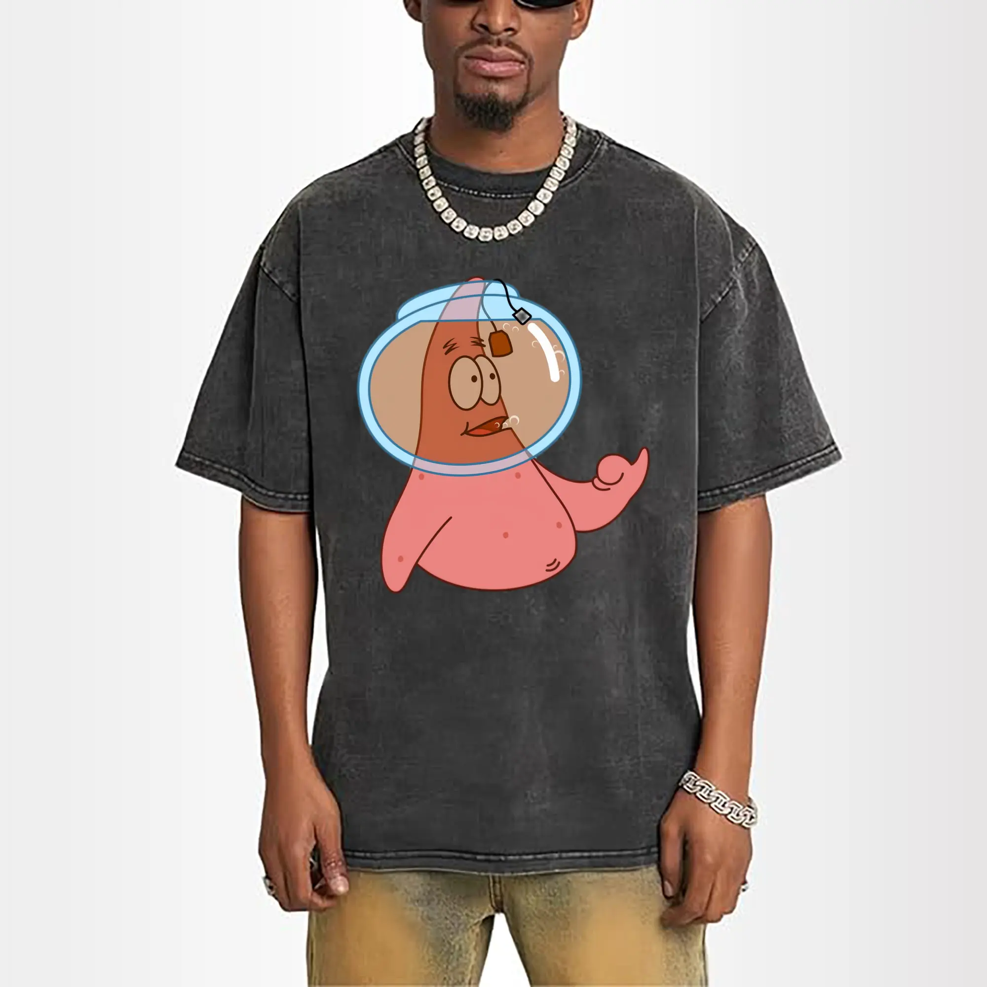 mens  Patrick Star  fuck Graphic T-Shirt