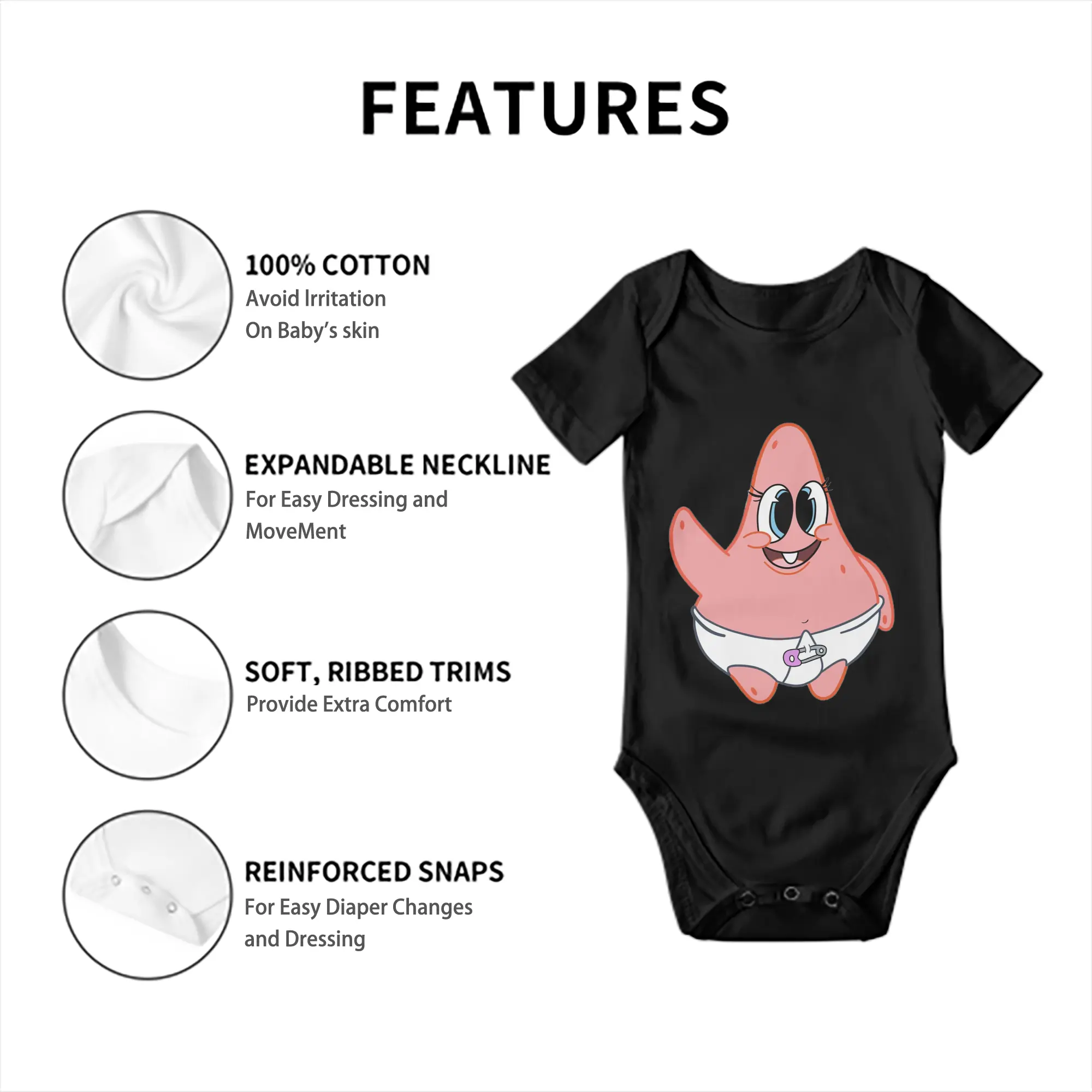 Patrick Star baby Graphic T-Shirt
