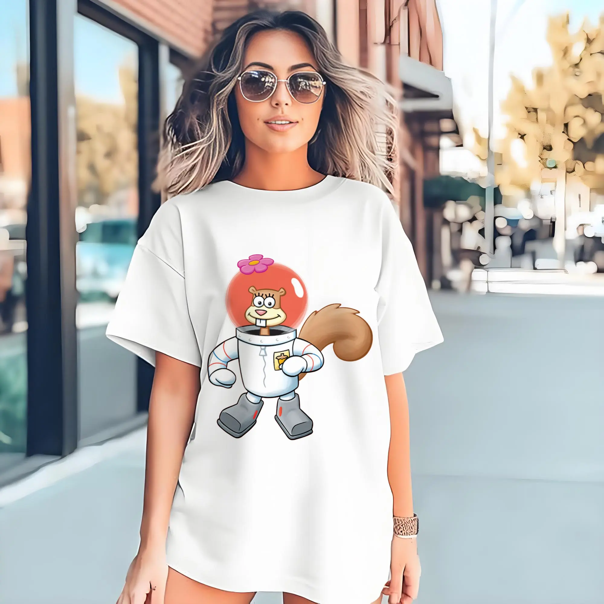 SpongeBob Sandy Cheeks cartoon t-shirt