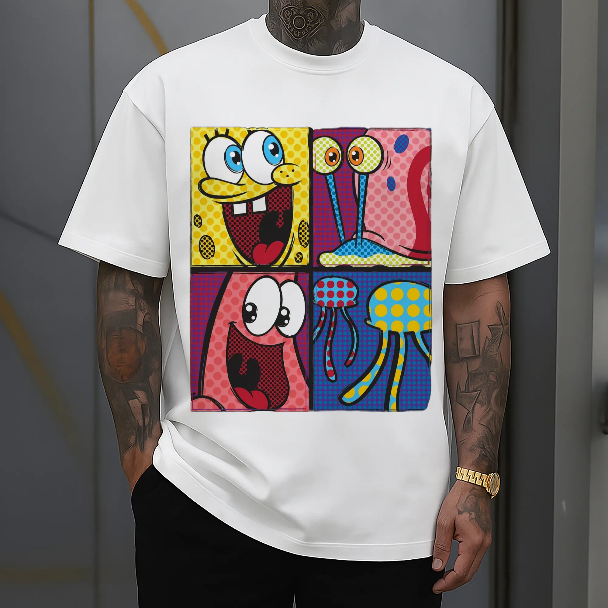 spongebob squarepants and Patrick Star,Gary the Snail Graphic t-shirt