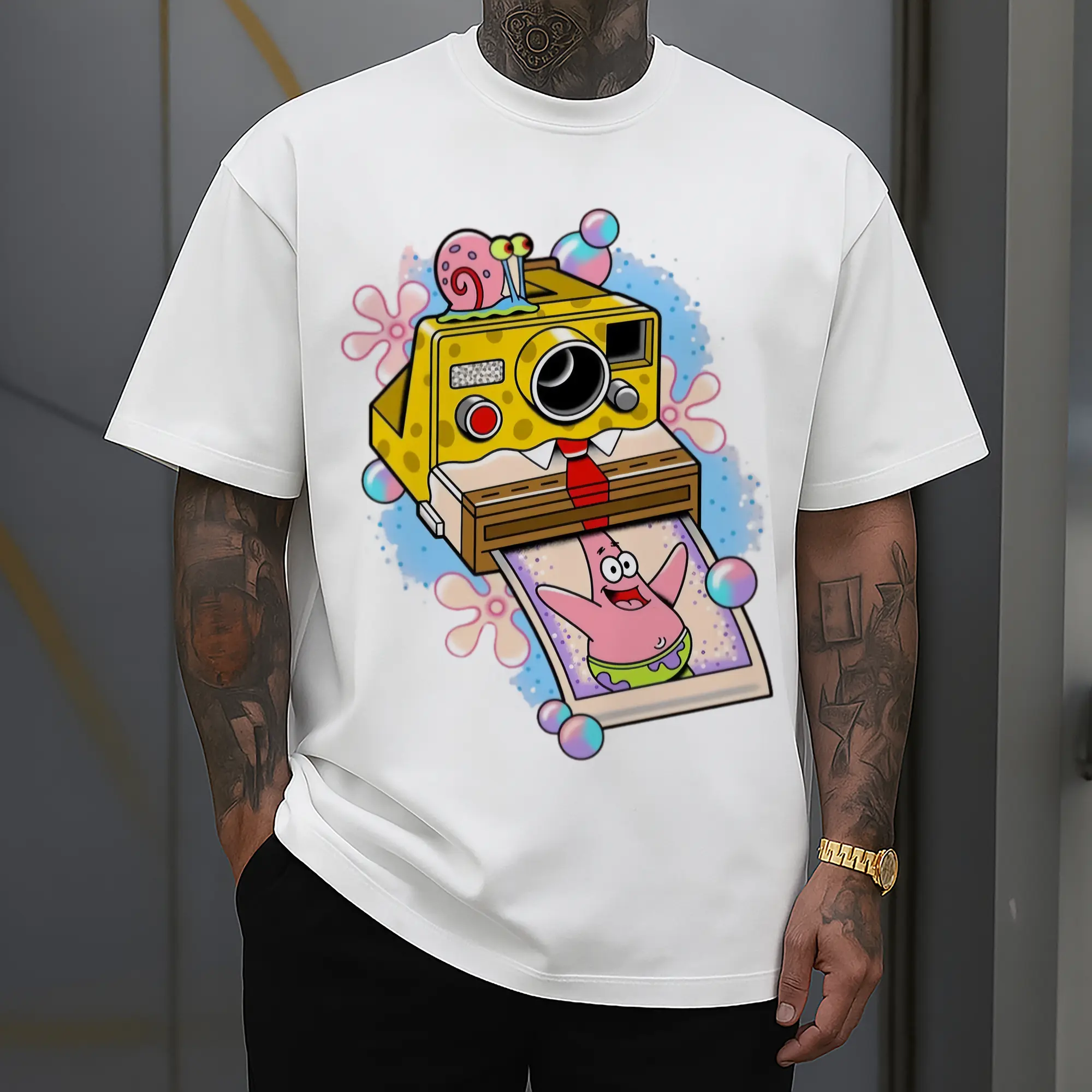 spongebob squarepants and Patrick Star photo t-shirt
