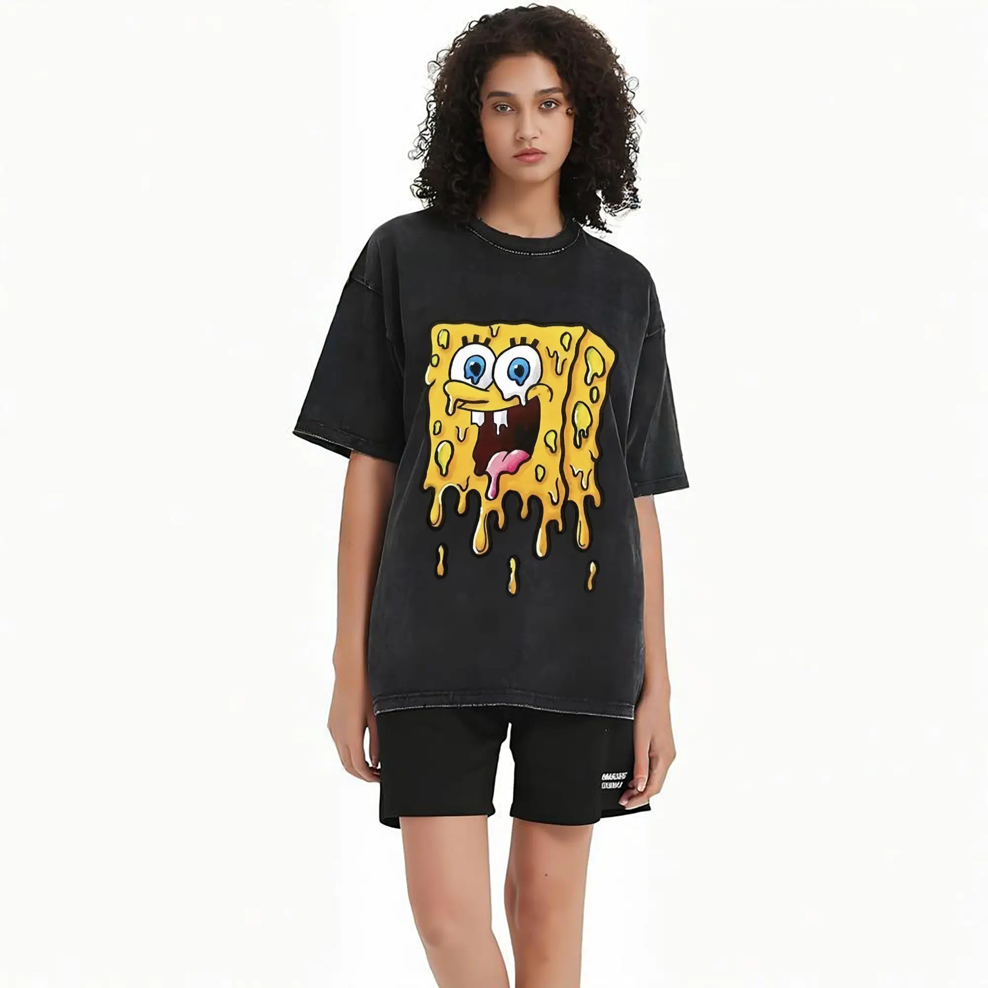 spongebob squarepants dissolve the pattern t-shirt