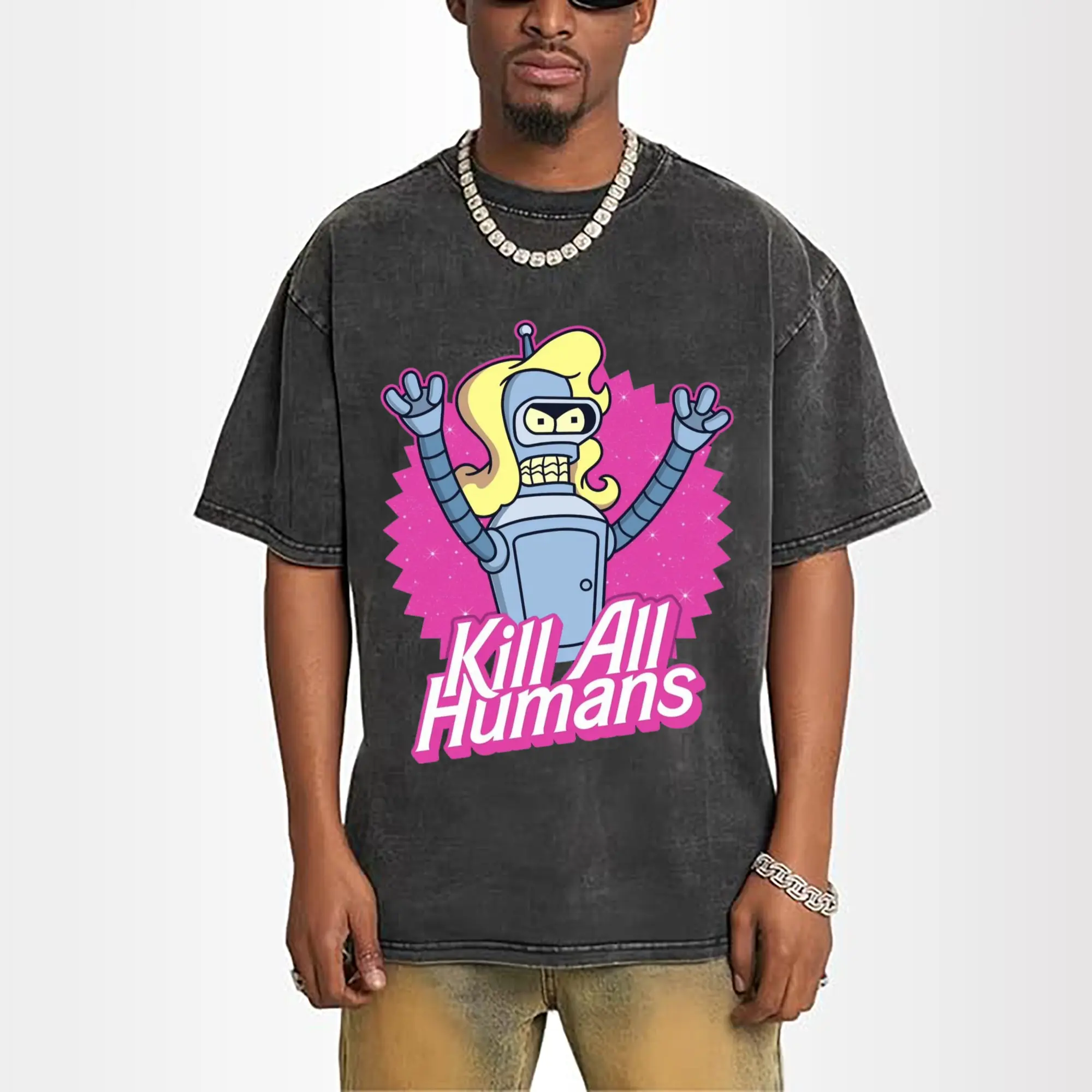 Futurama Bender Bending Rodriguez Funny Cartoon t-shirt