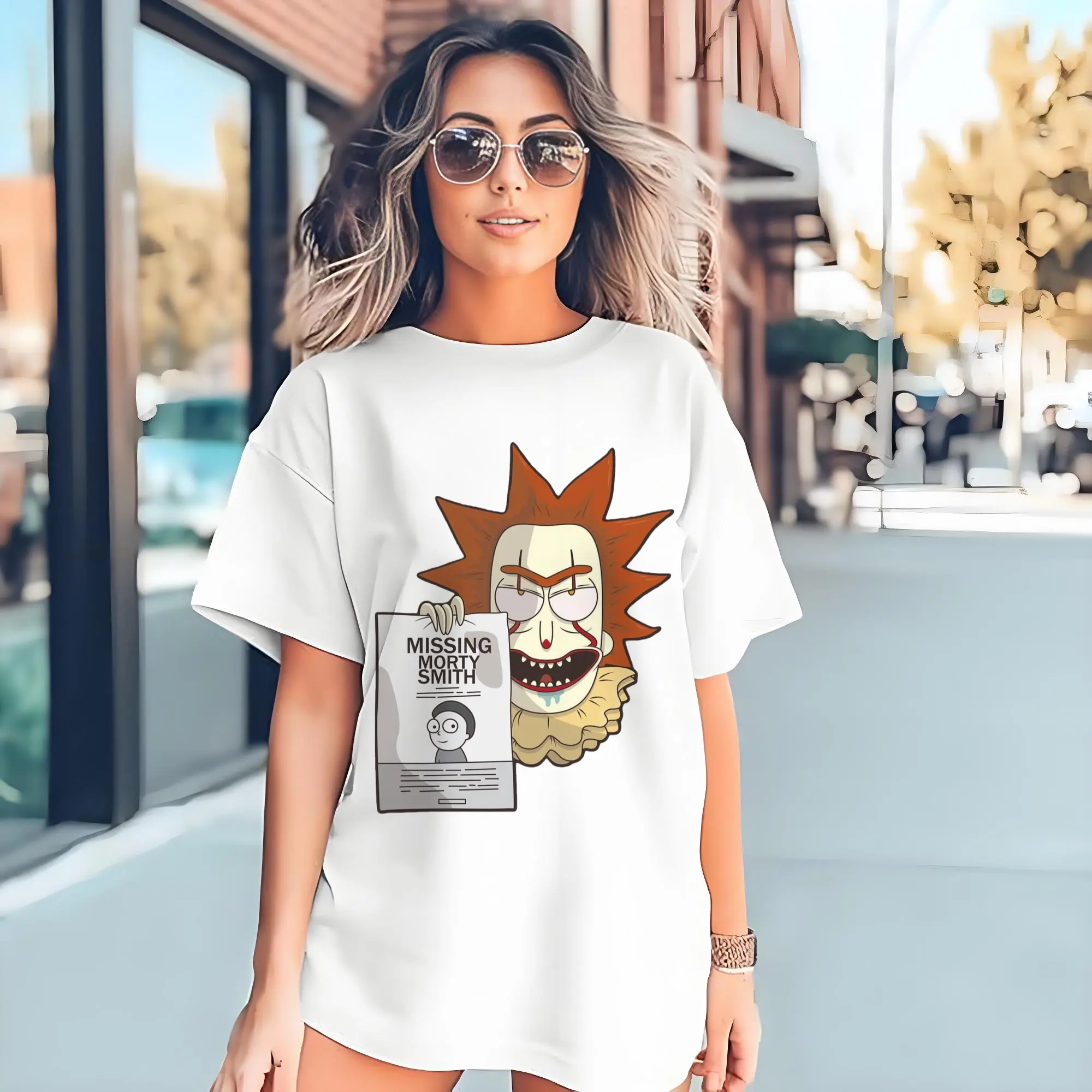 men's Rick Sanchez joker tee