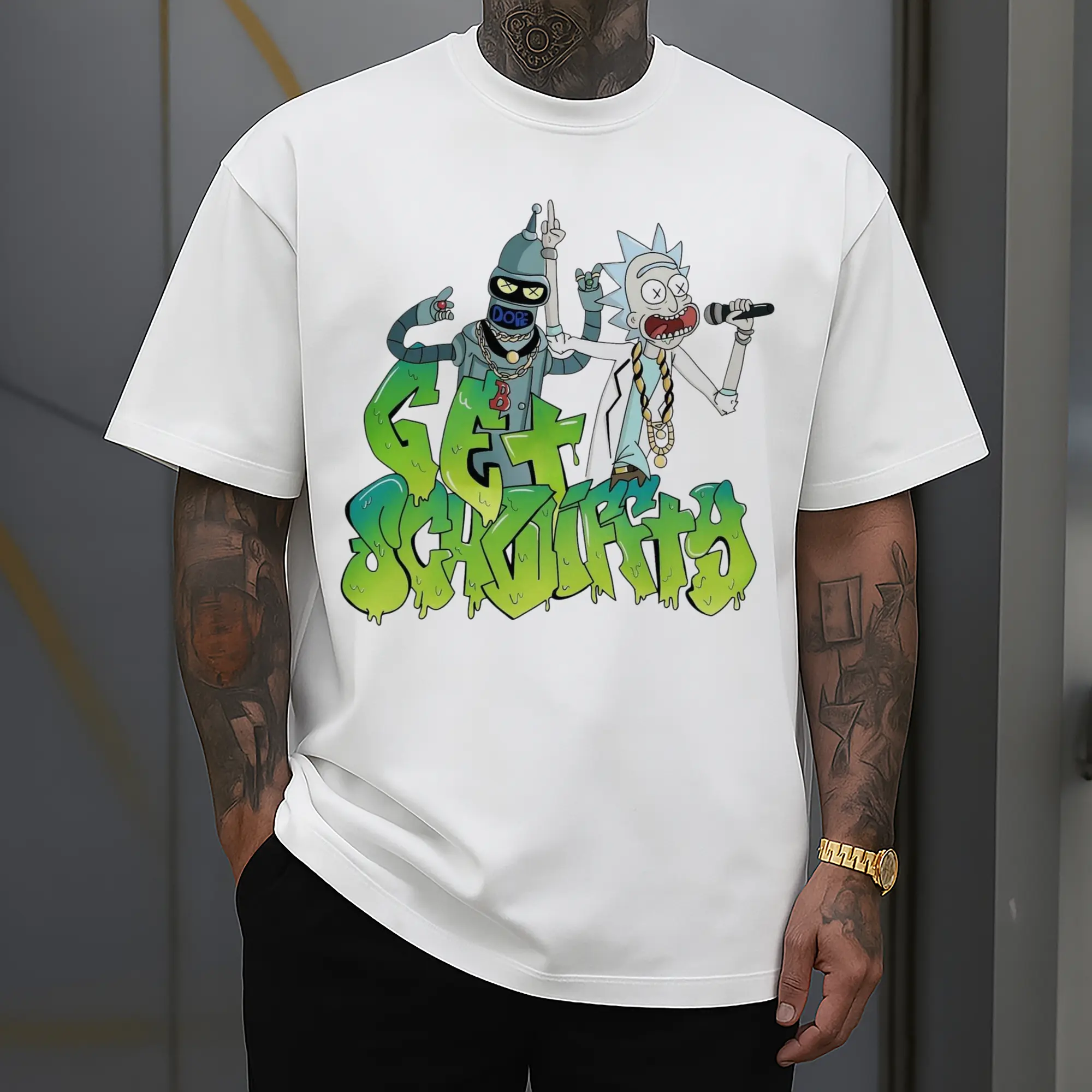 men's Rick Sanchez retro tee