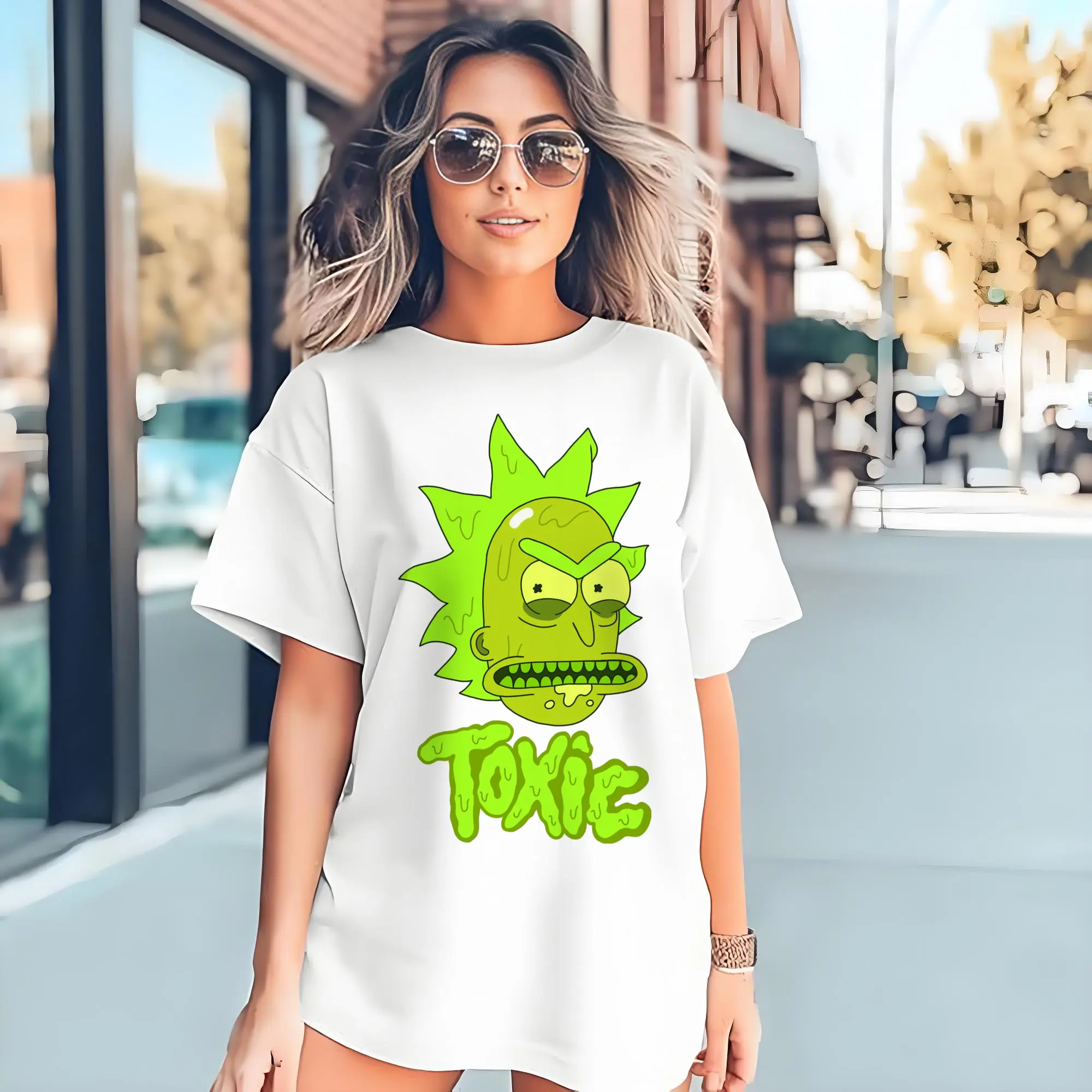rick sanchez cartoon t shirt