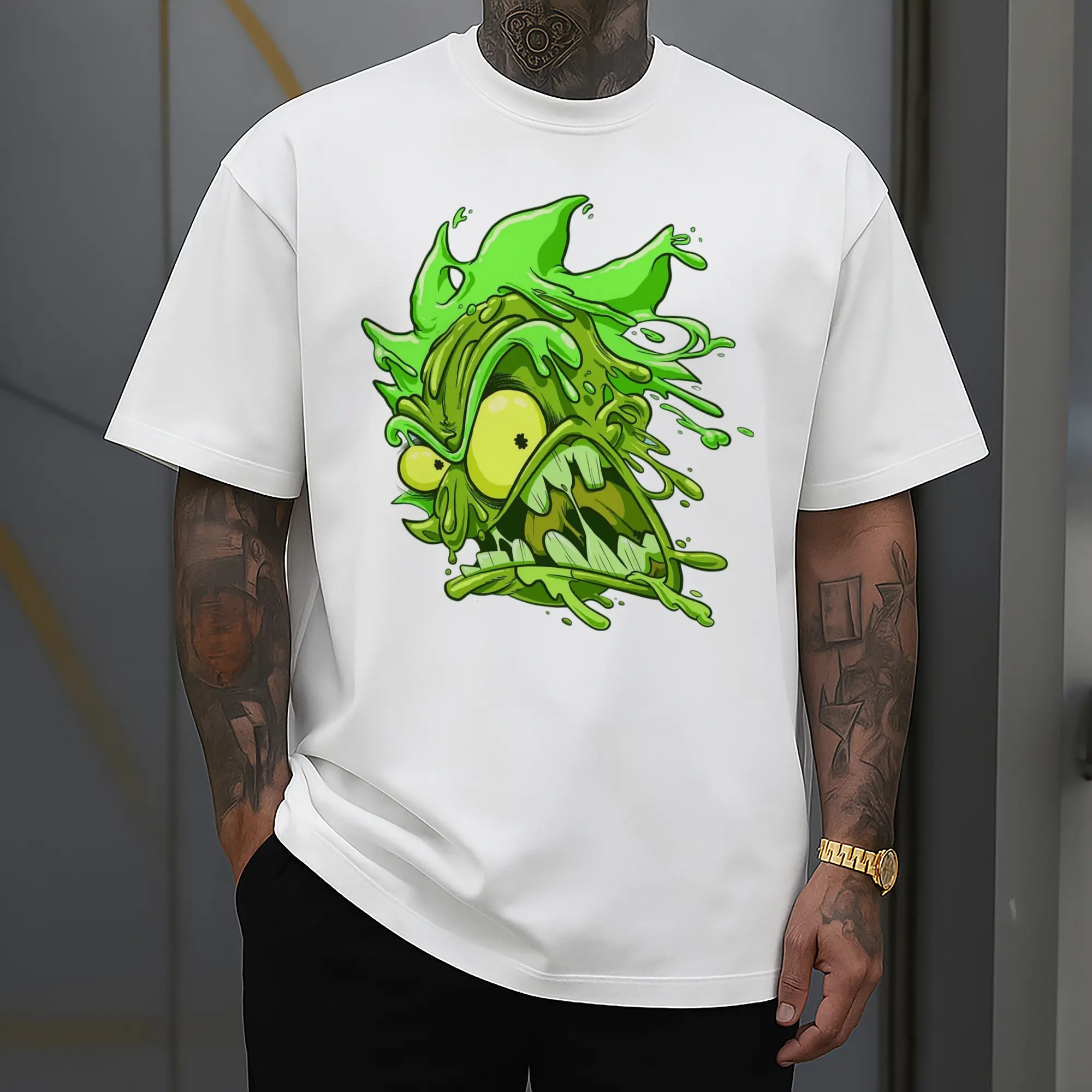 Rick Sanchez dissolve face tee