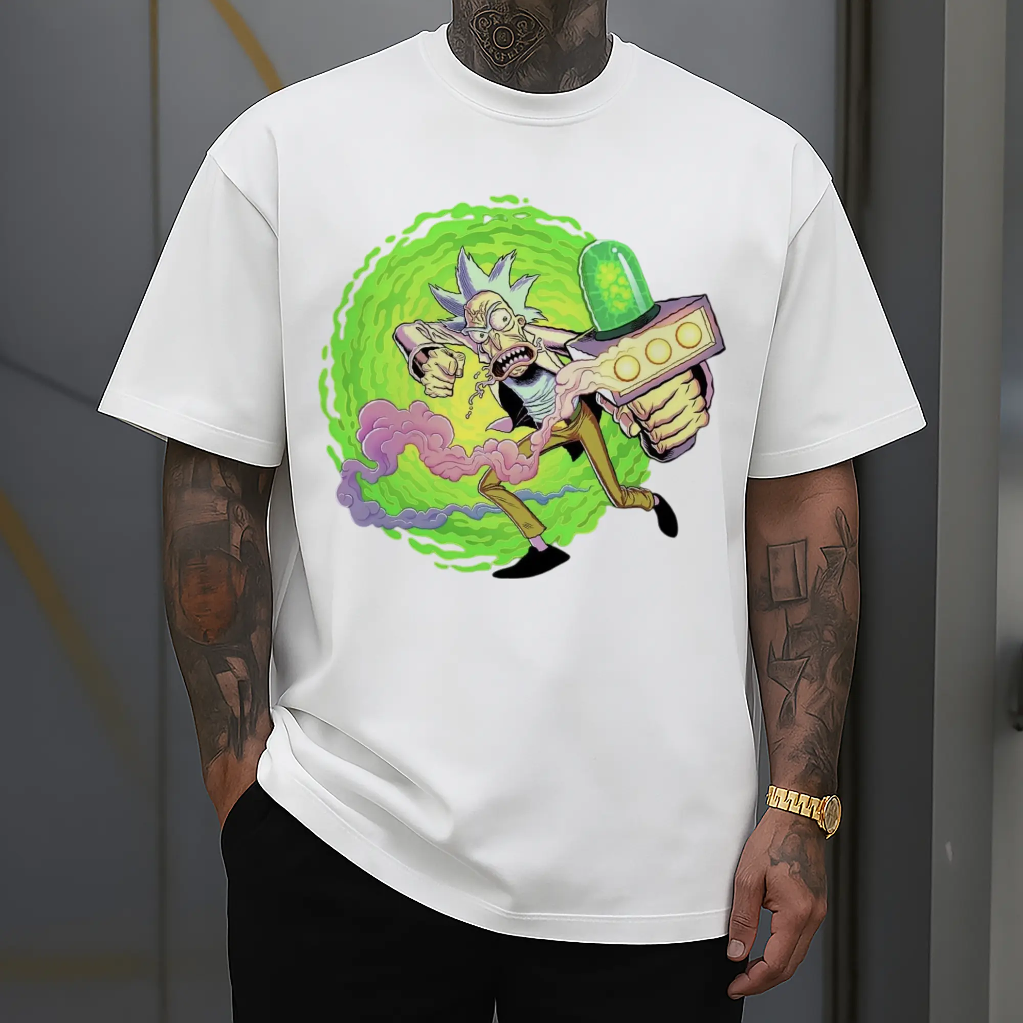 rick sanchez graphic tee