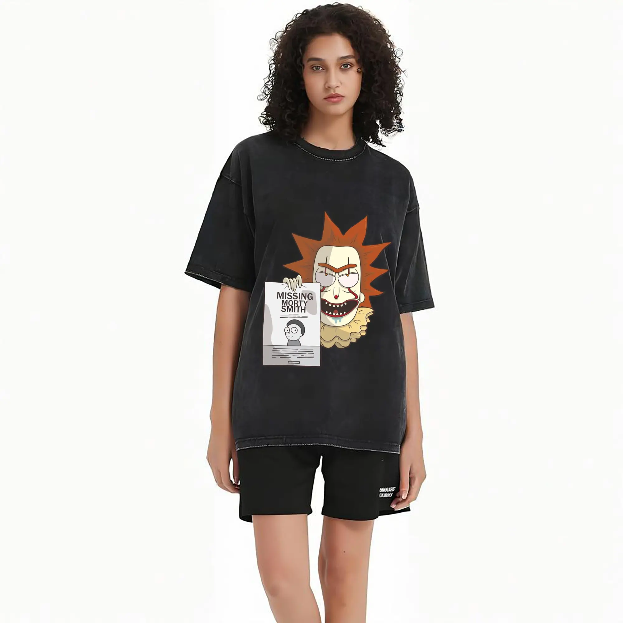 men's Rick Sanchez joker tee