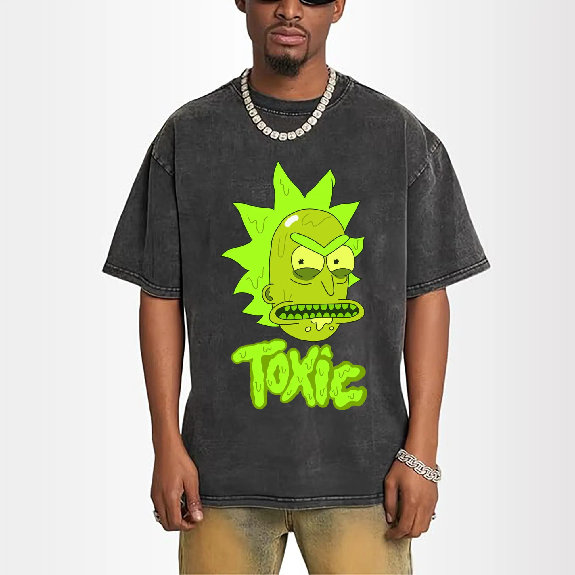 rick sanchez cartoon t shirt