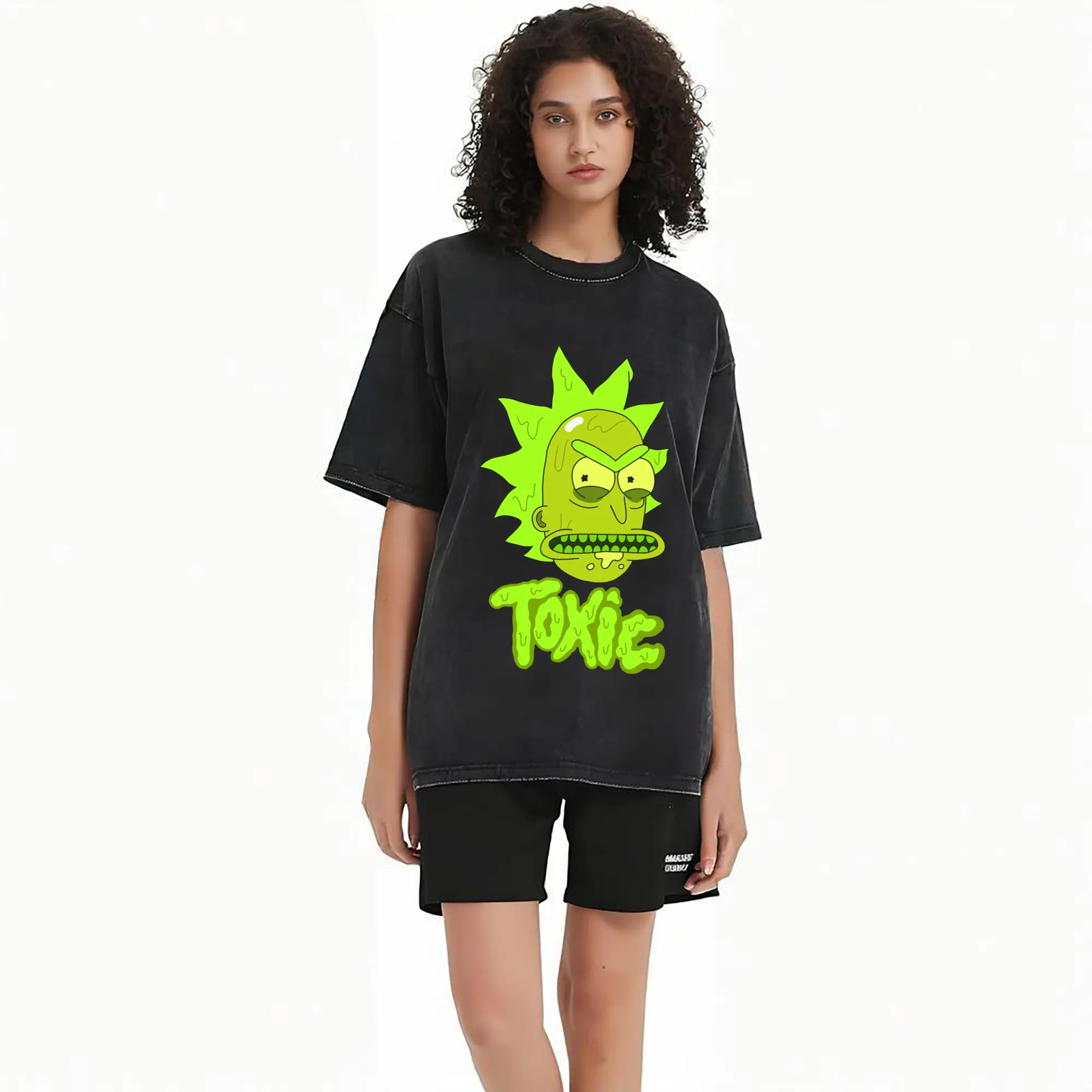 rick sanchez cartoon t shirt
