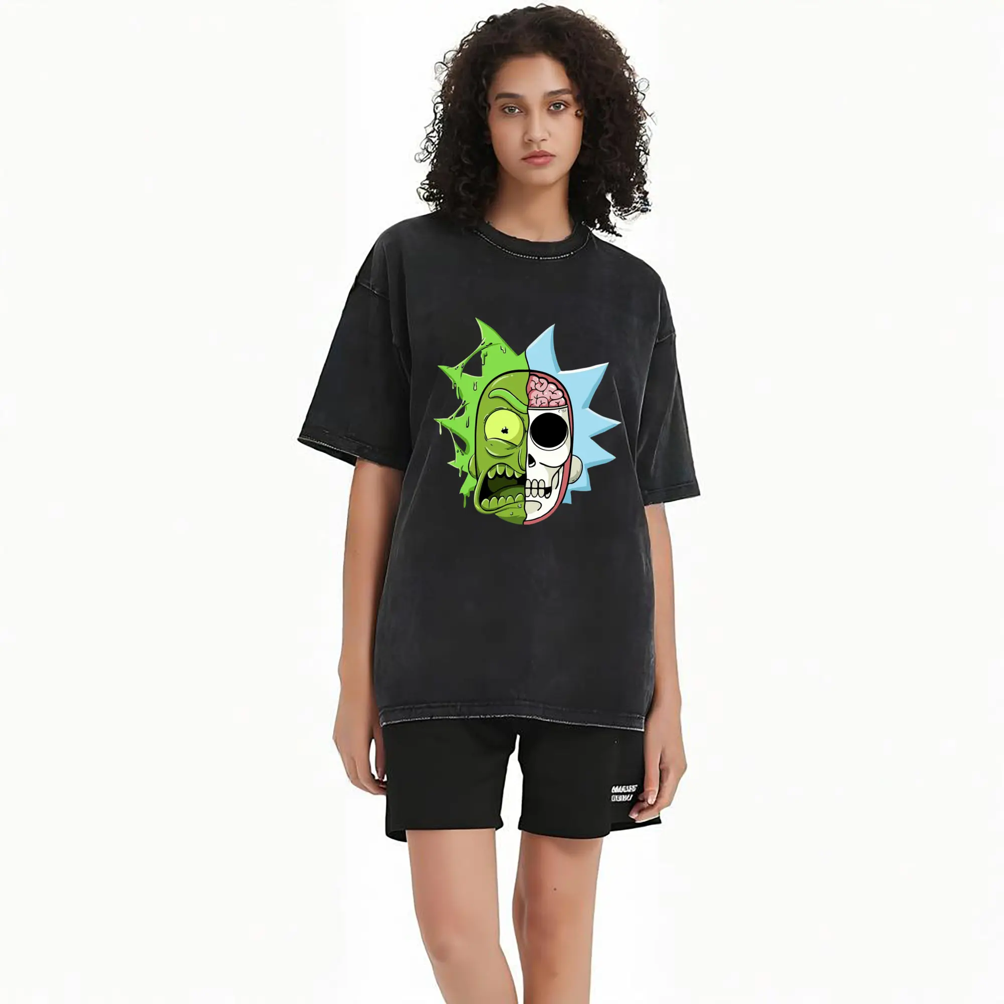 rick sanchez face t shirt