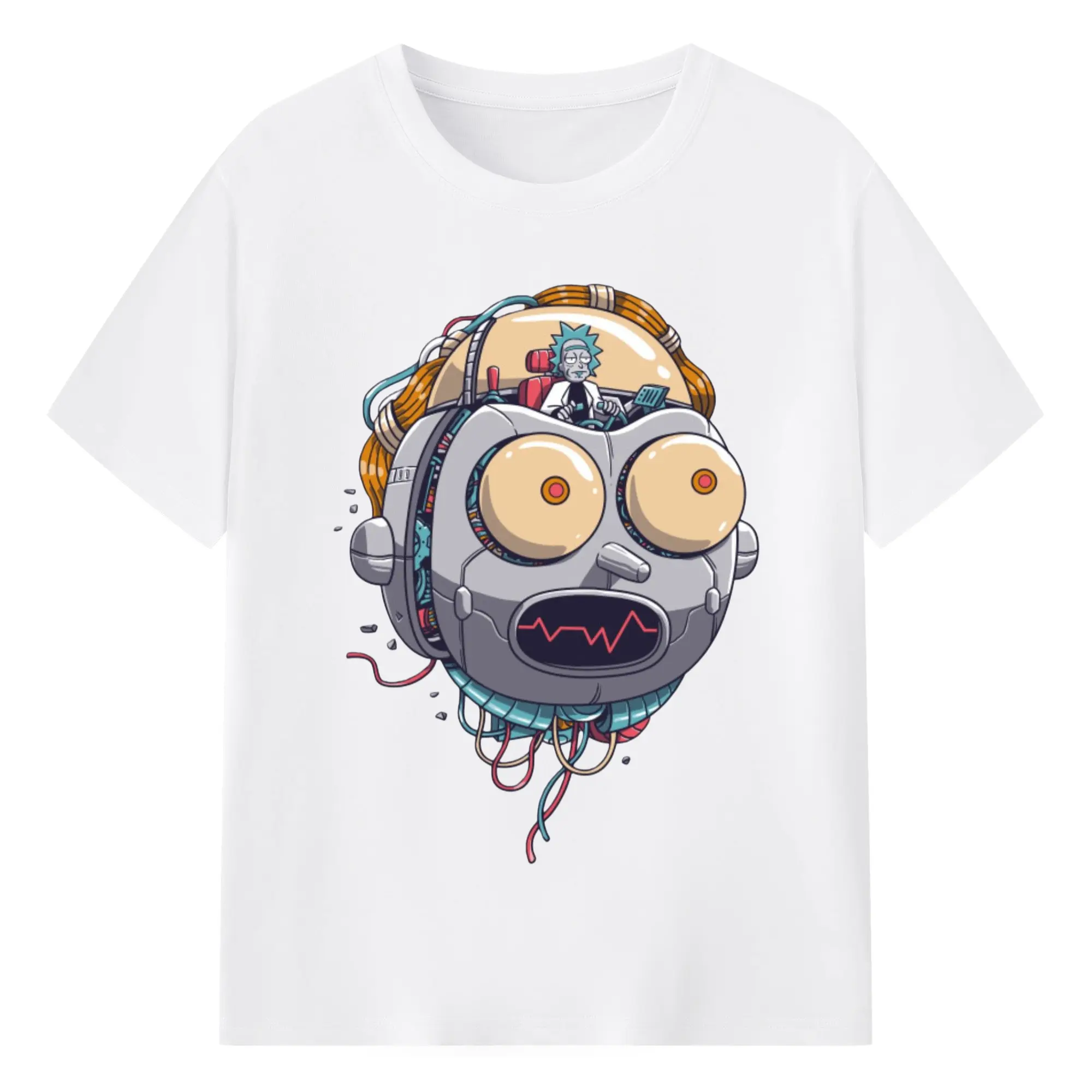 Morty smith graphic tee - 180g Cotton T-Shirt With Front Heat Transfer Print – Soft, Lightweight, Fitted Design – Comfortable Casual Wear For Sports & Everyday Use