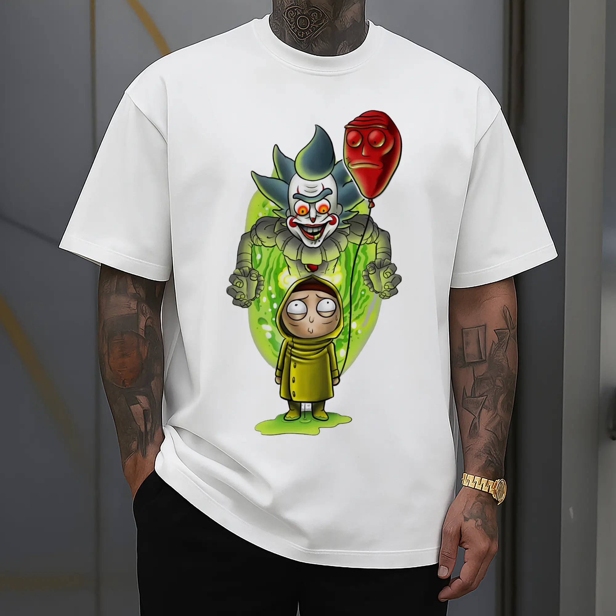 morty smith graphic t-shirt