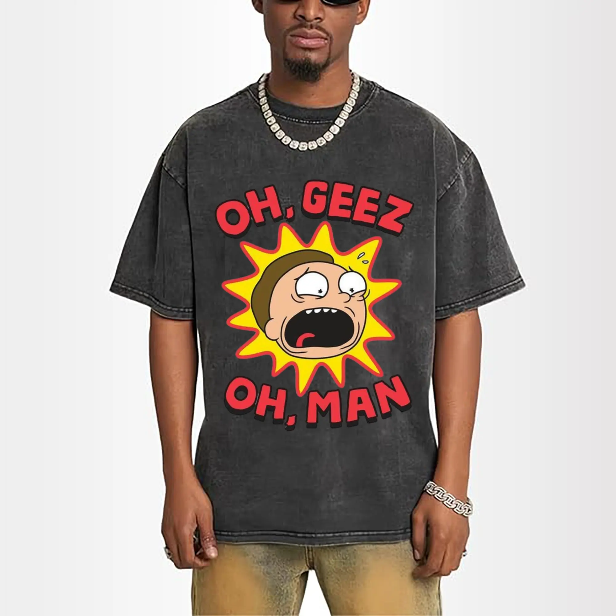 morty smith cartoon t-shirt