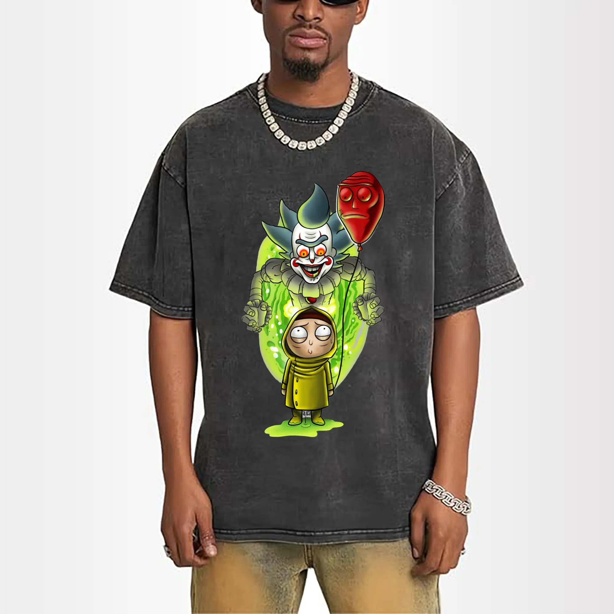 morty smith graphic t-shirt